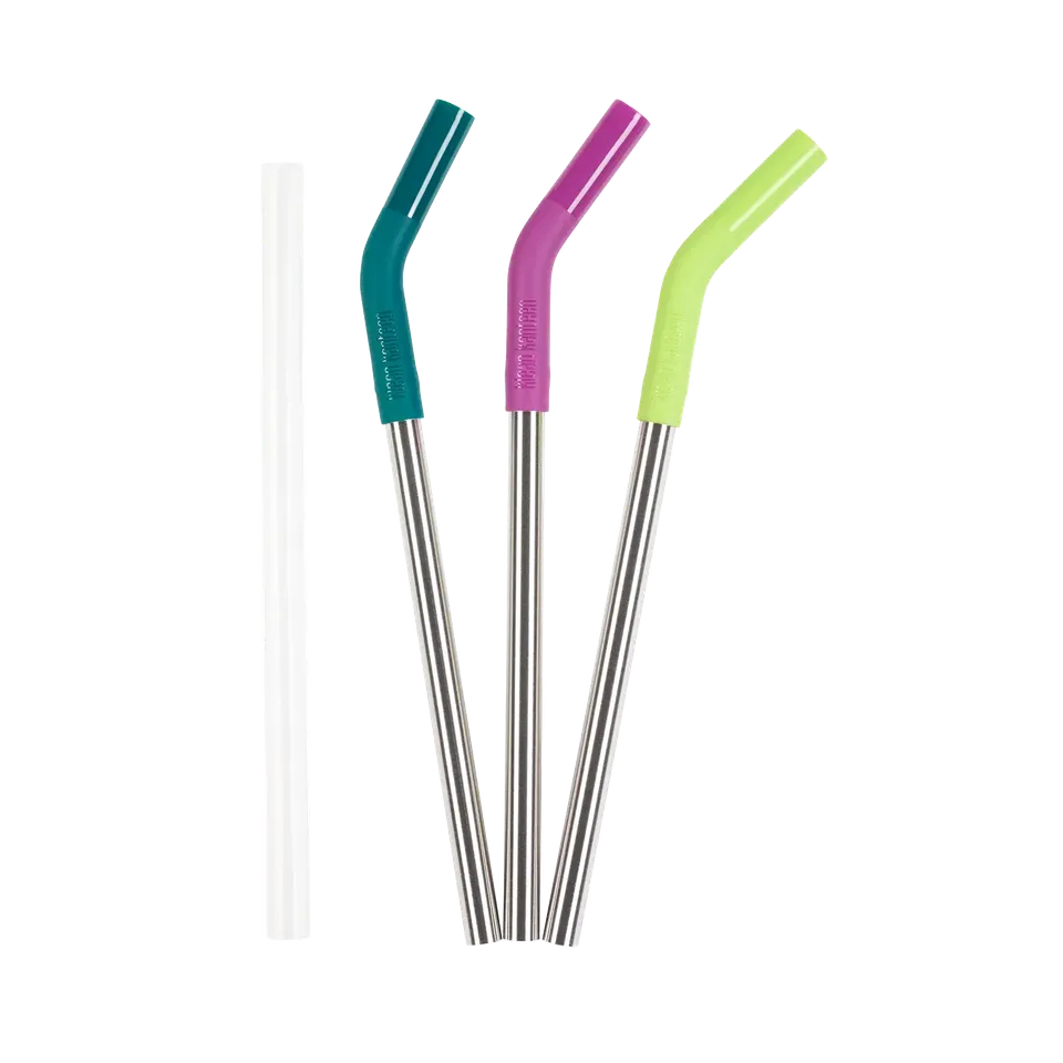 klean-kanteen-edelstahl-trinkhalme-10mm-3er-set-mit-verl-ngerung-bunte-mehrweg-s image 1
