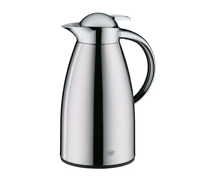 alfi-signo-thermoskanne-metall-poliert-1l-isolierkanne-f-r-12h-hei-24h-kalt image 1