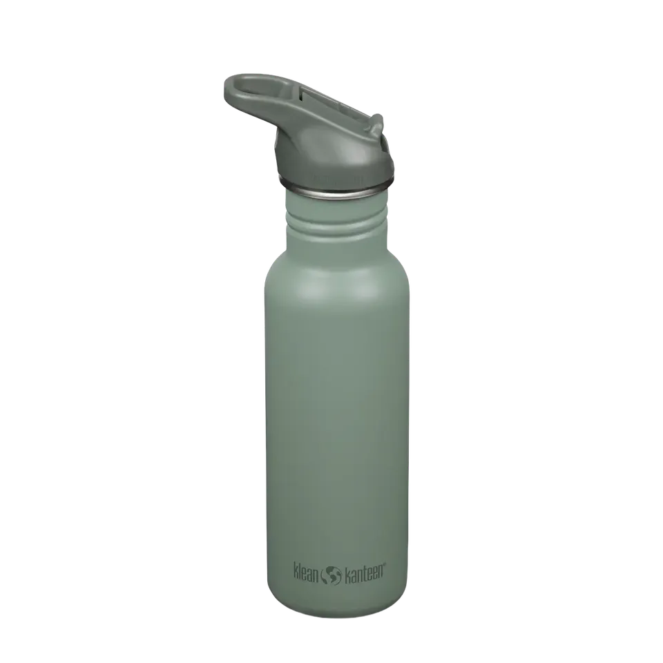 klean-kanteen-classic-trinkflasche-532ml-aus-edelstahl-mit-flip-sport-cap image 1