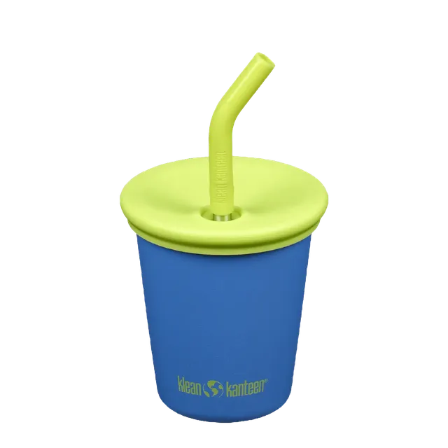 klean-kanteen-kid-cup-trinkbecher-296ml-f-r-kinder-mit-deckel-und-trinkhalm image 1