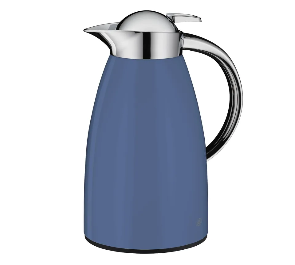 alfi-signo-isolierkanne-1-0-l-12-h-hei-24-h-kalt-edelstahl-bijou-blue-mat-hartgl image 1