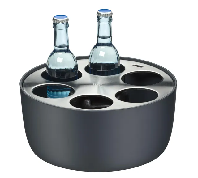 alfi-circle-flaschenk-hler-f-r-6-flaschen-stainless-steel-getr-nkek-hler-mit-k-h image 1