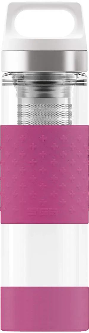 sigg-hot-cold-glass-thermo-trinkflasche-0-4l-mit-teefiltern image 1