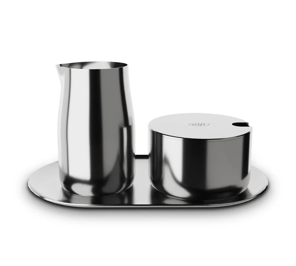 alfi-milk-and-sugar-set-3-teilig-aus-edelstahl-milchk-nnchen-zuckerdose-tablett- image 1