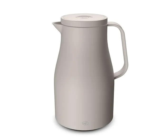 alfi-econscious-isolierkanne-1-00-l-beige-thermoskanne-mit-hartglaseinsatz-12-h- image 1