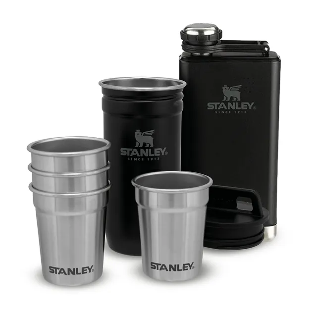 stanley-1913-adventure-pre-party-shot-glass-flask-set-edelstahl-4-shot-gl-ser-0- image 1