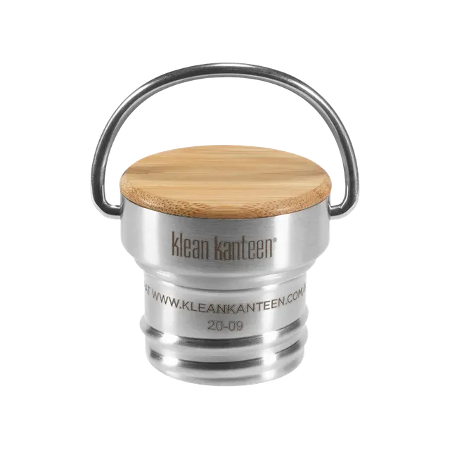 klean-kanteen-edelstahl-loop-cap-mit-bambus-f-r-classic-kid-classic-reflect image 1