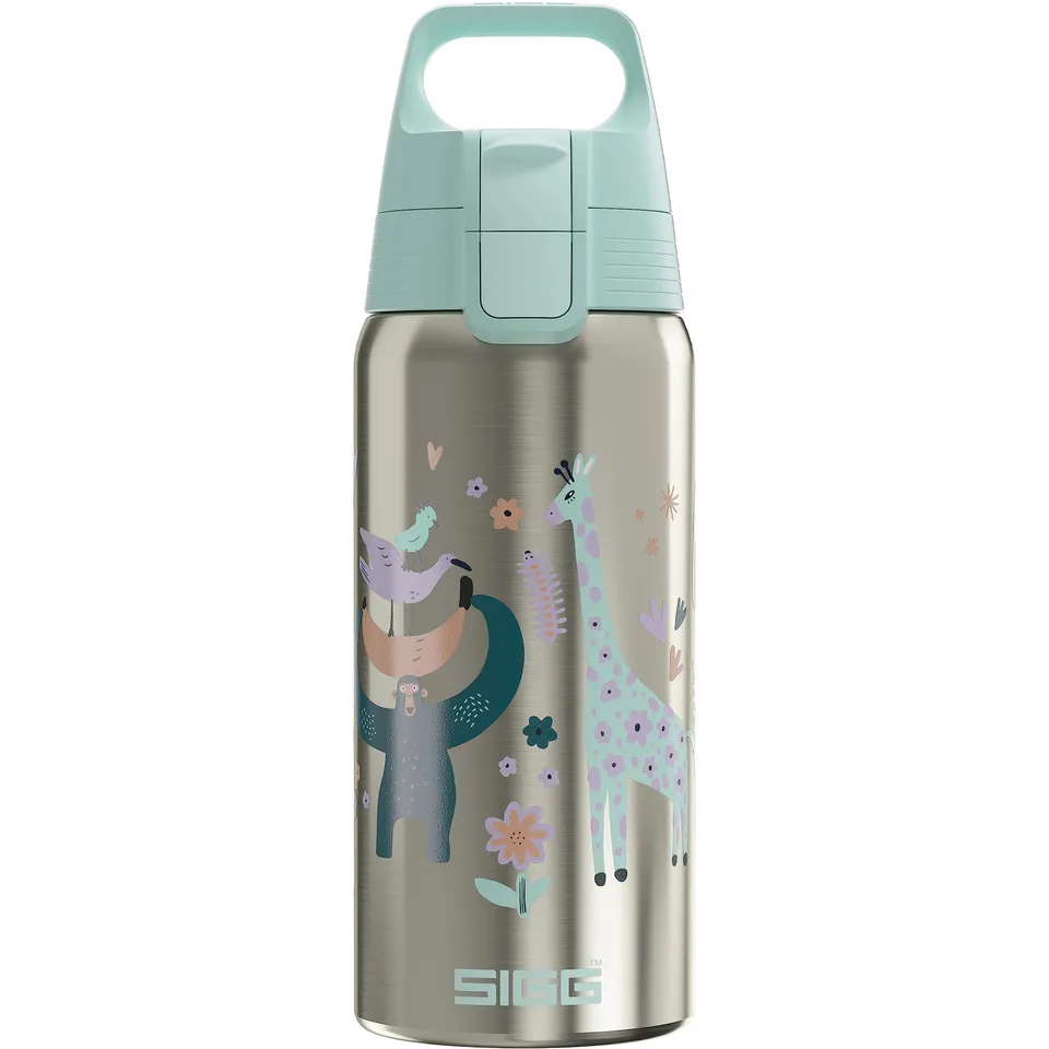 sigg-shield-therm-one-jungle-isolierte-trinkflasche-f-r-kinder-0-5l-36h-kalt-5h- image 1