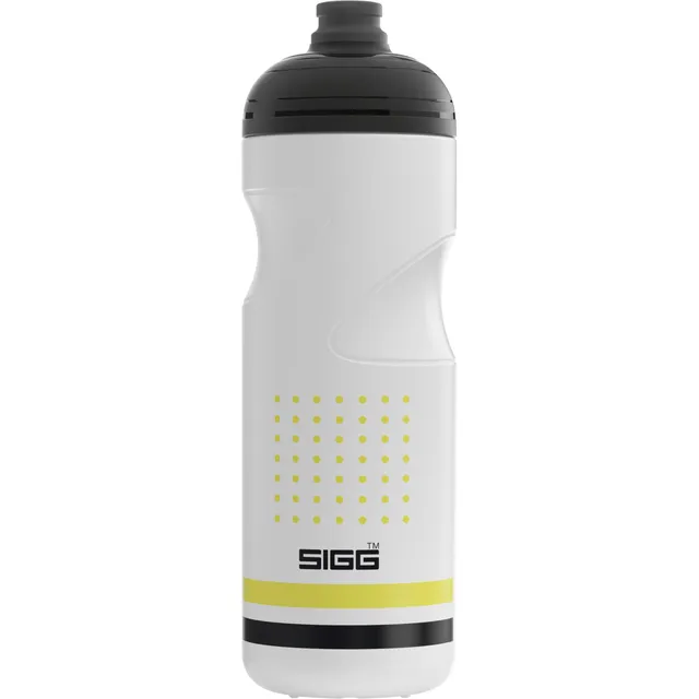 sigg-pulsar-white-fahrrad-trinkflasche-0-75l-wei-gelb-quetschbar image 1