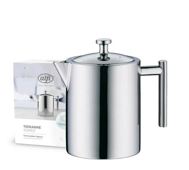alfi-tea-pot-teekanne-mit-siebeinsatz-1-4-l-edelstahl-aromasafe-integrierter-tee image 1