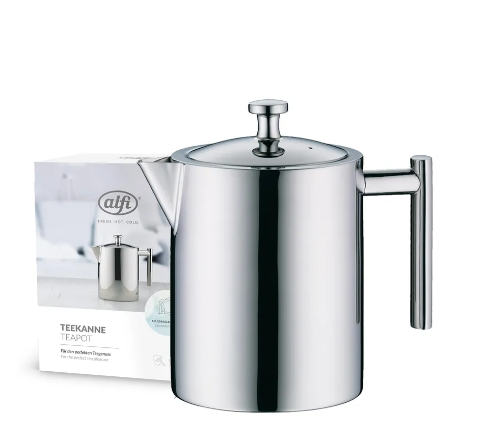 alfi-tea-pot-teekanne-mit-siebeinsatz-1-4-l-edelstahl-aromasafe-integrierter-tee image 1