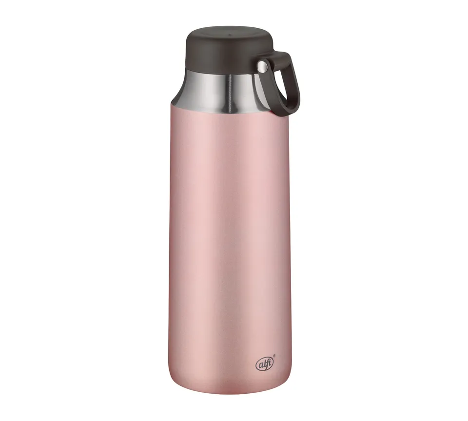 alfi-city-tea-bottle-900ml-rose-edelstahl-thermoflasche-mit-trageschlaufe-auslau image 1