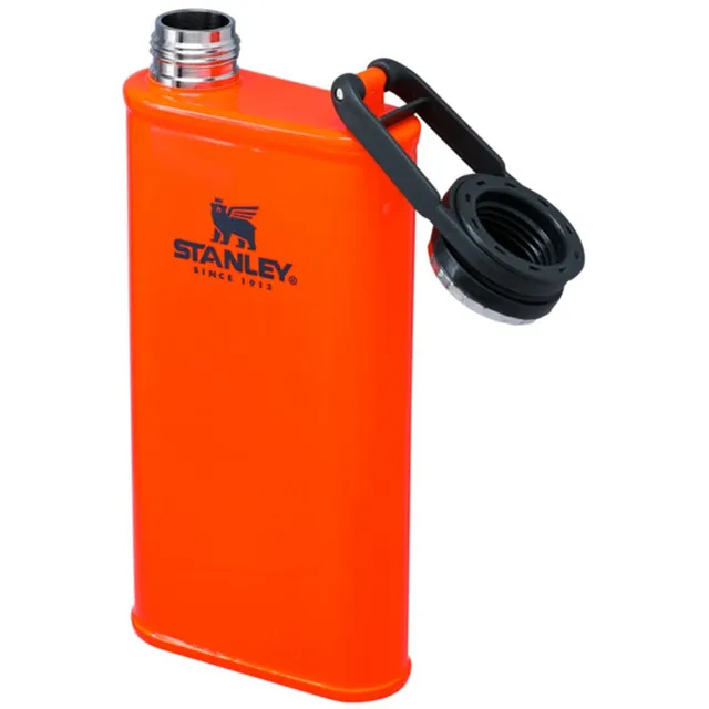 stanley-1913-classic-wide-mouth-flask-0-23l-edelstahl-flachmann-in-blaze-orange image 1
