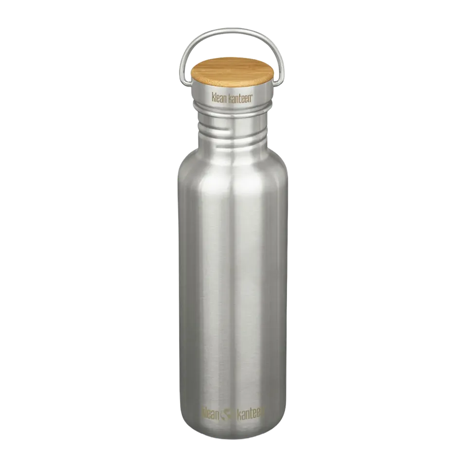 klean-kanteen-reflect-edelstahl-trinkflasche-800ml-bambus-schraubverschluss image 1