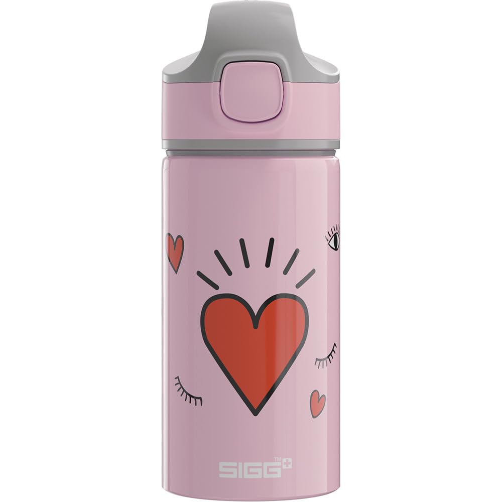 sigg-miracle-peaceful-alu-trinkflasche-kinder-mit-trinkhalm-0-4l-wassergr-n-oran image 8