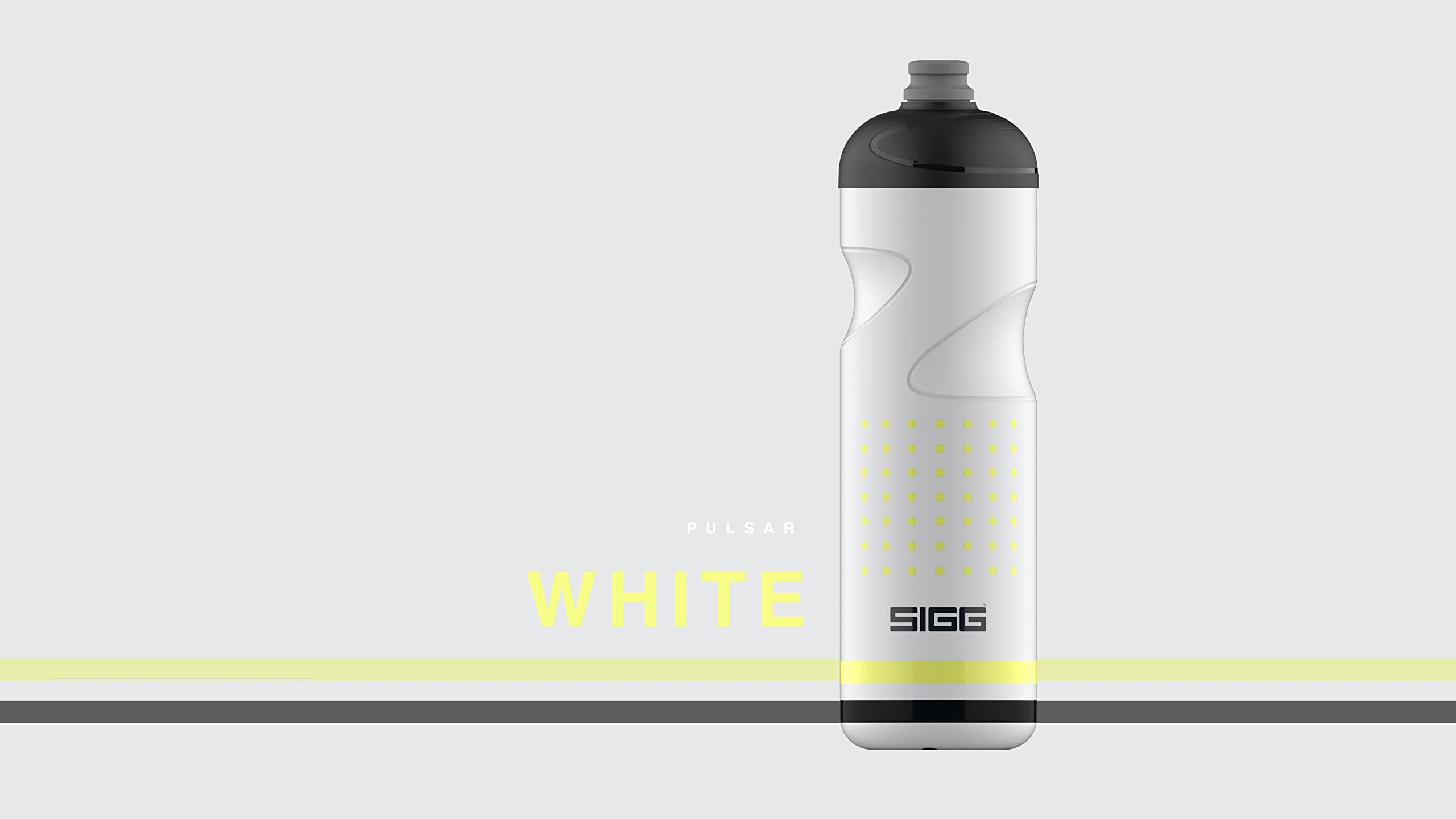 sigg-pulsar-white-fahrrad-trinkflasche-0-75l-wei-gelb-quetschbar image 7