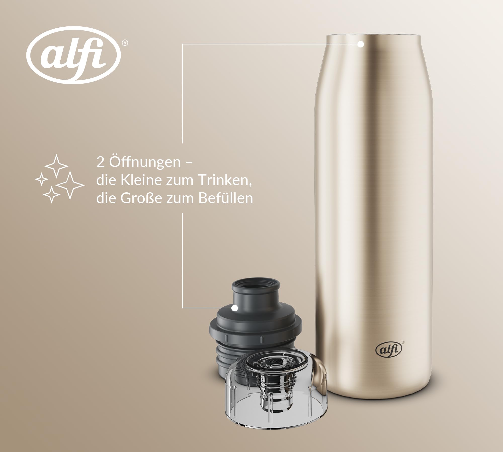 alfi-iso-bottle-isolierflasche-0-50-l-champagne-mat-edelstahl-trinkflasche-kohle image 5
