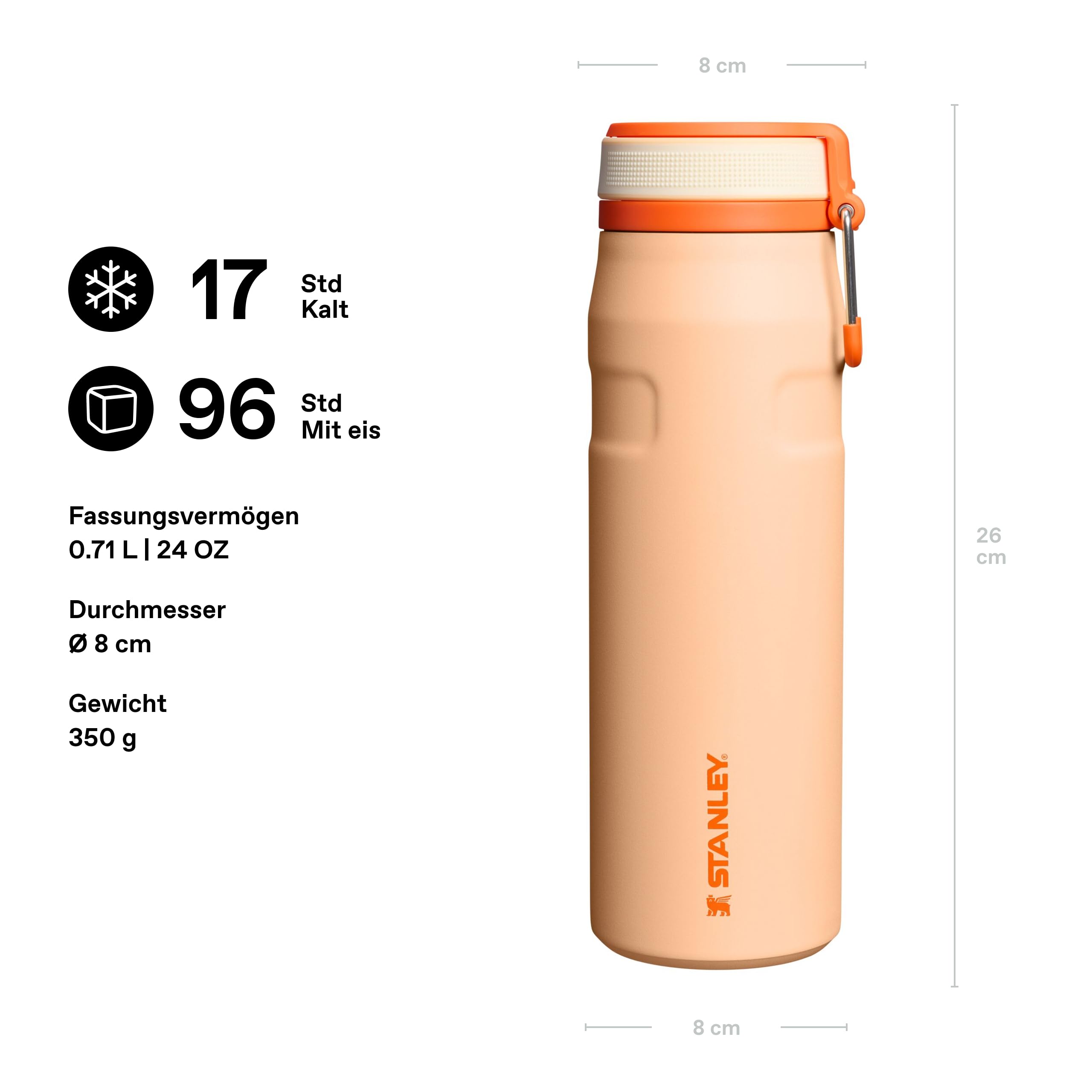 stanley-1913-flip-straw-trinkflasche-0-7l-isolierflasche-mit-strohhalm-orange-sh image 2