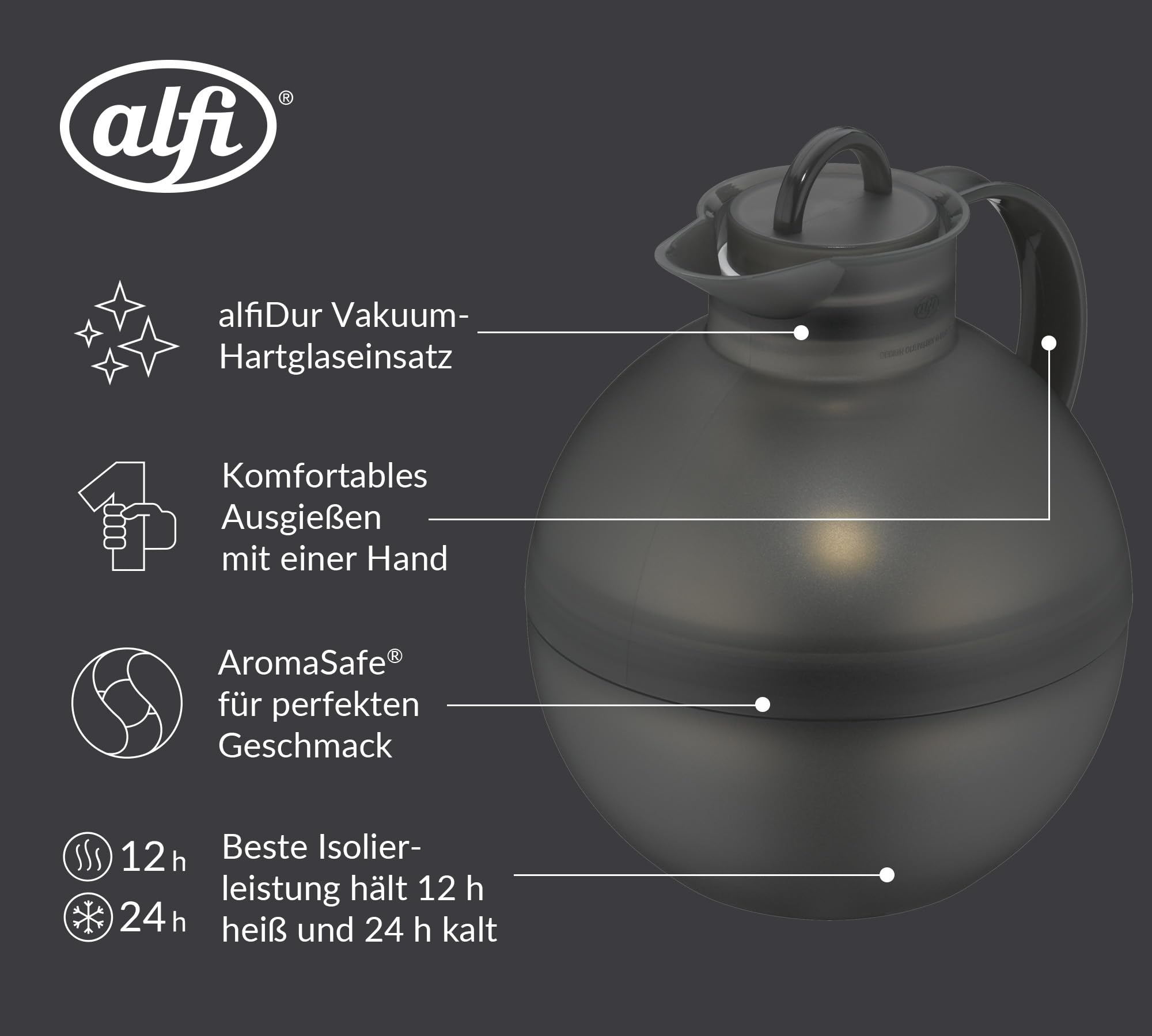 alfi-kugel-isolierkanne-0-94l-dunkelgrau-12h-hei-24h-kalt-hartglaseinsatz-design image 3