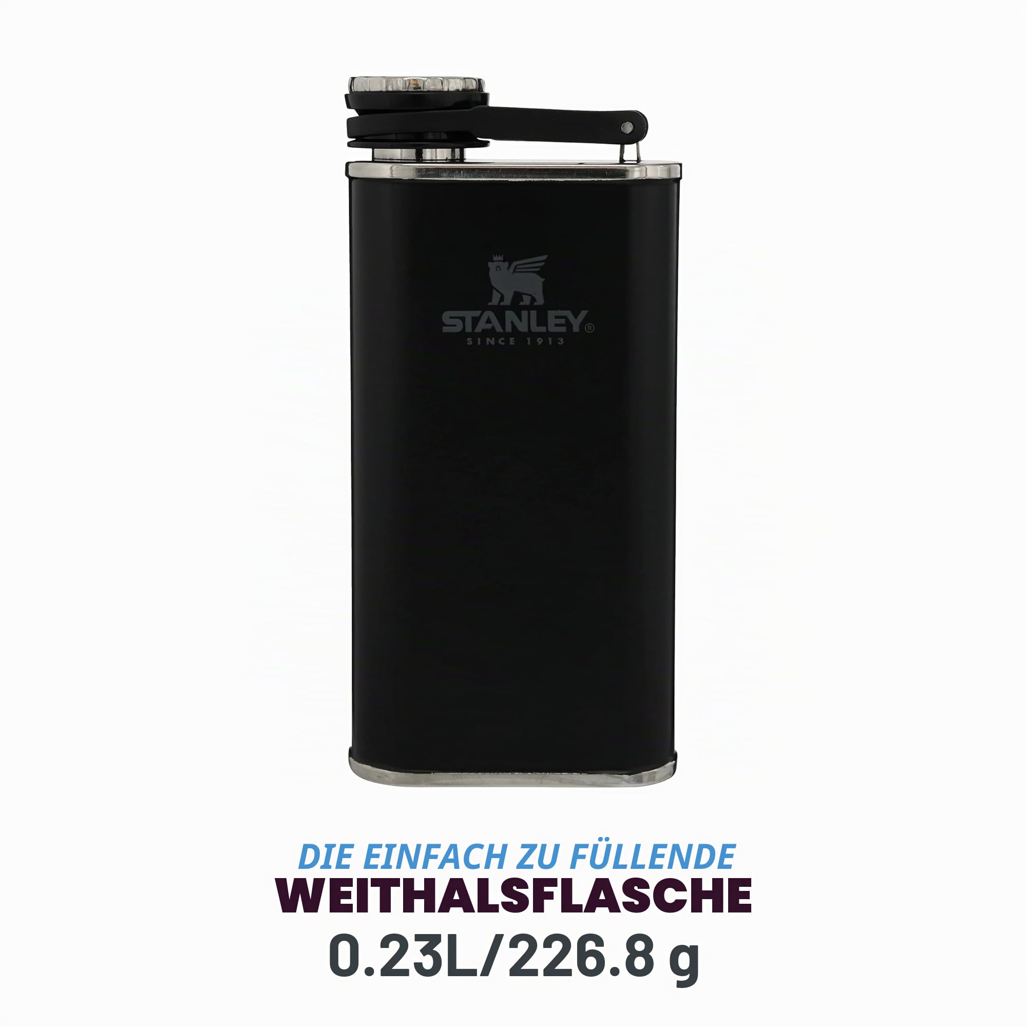 stanley-1913-classic-wide-mouth-flask-236ml-mit-never-lose-kappe-edelstahl-flach image 3