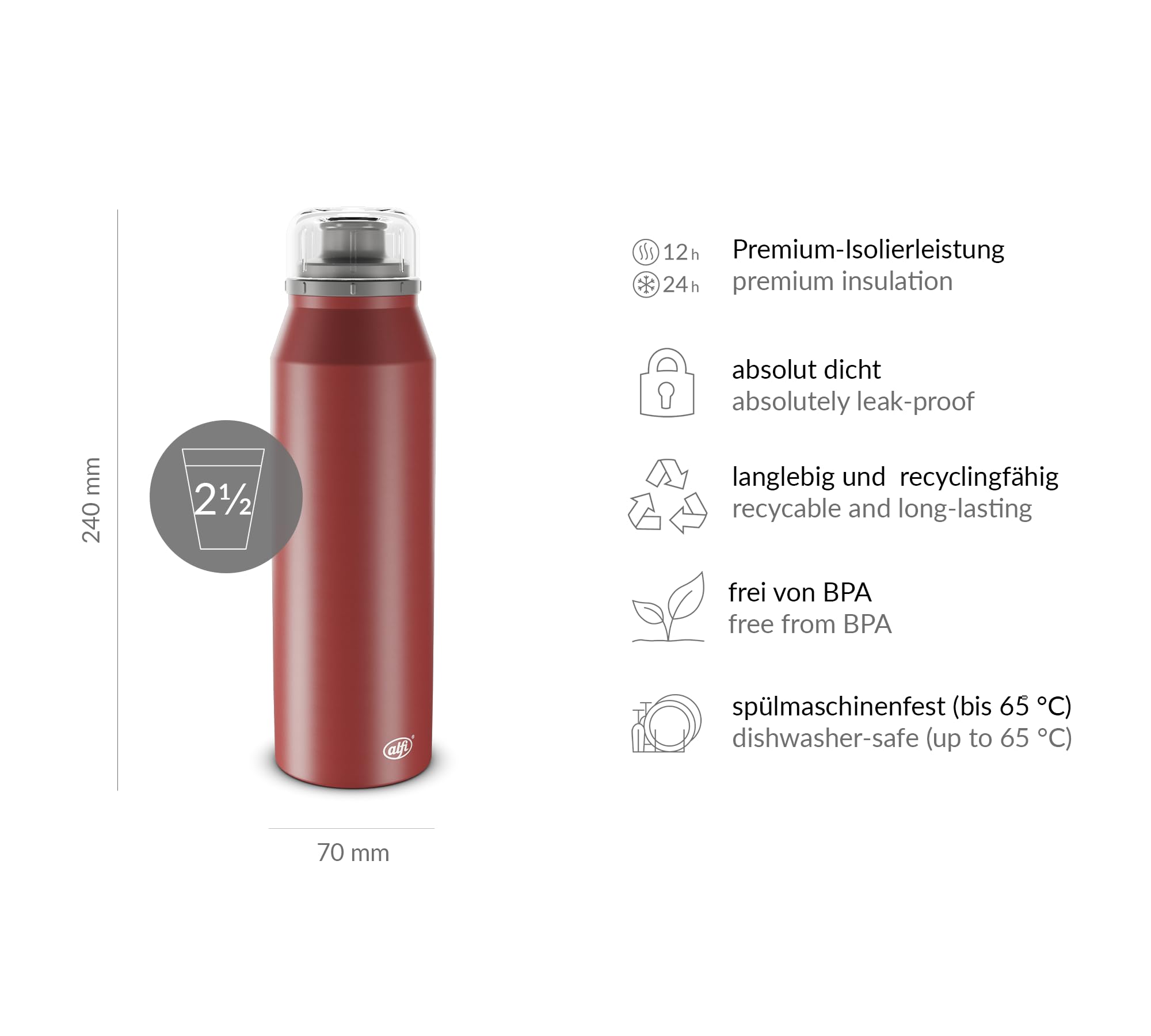 alfi-endless-iso-bottle-500ml-med-red-isolierte-edelstahl-trinkflasche-h-lt-12-s image 6