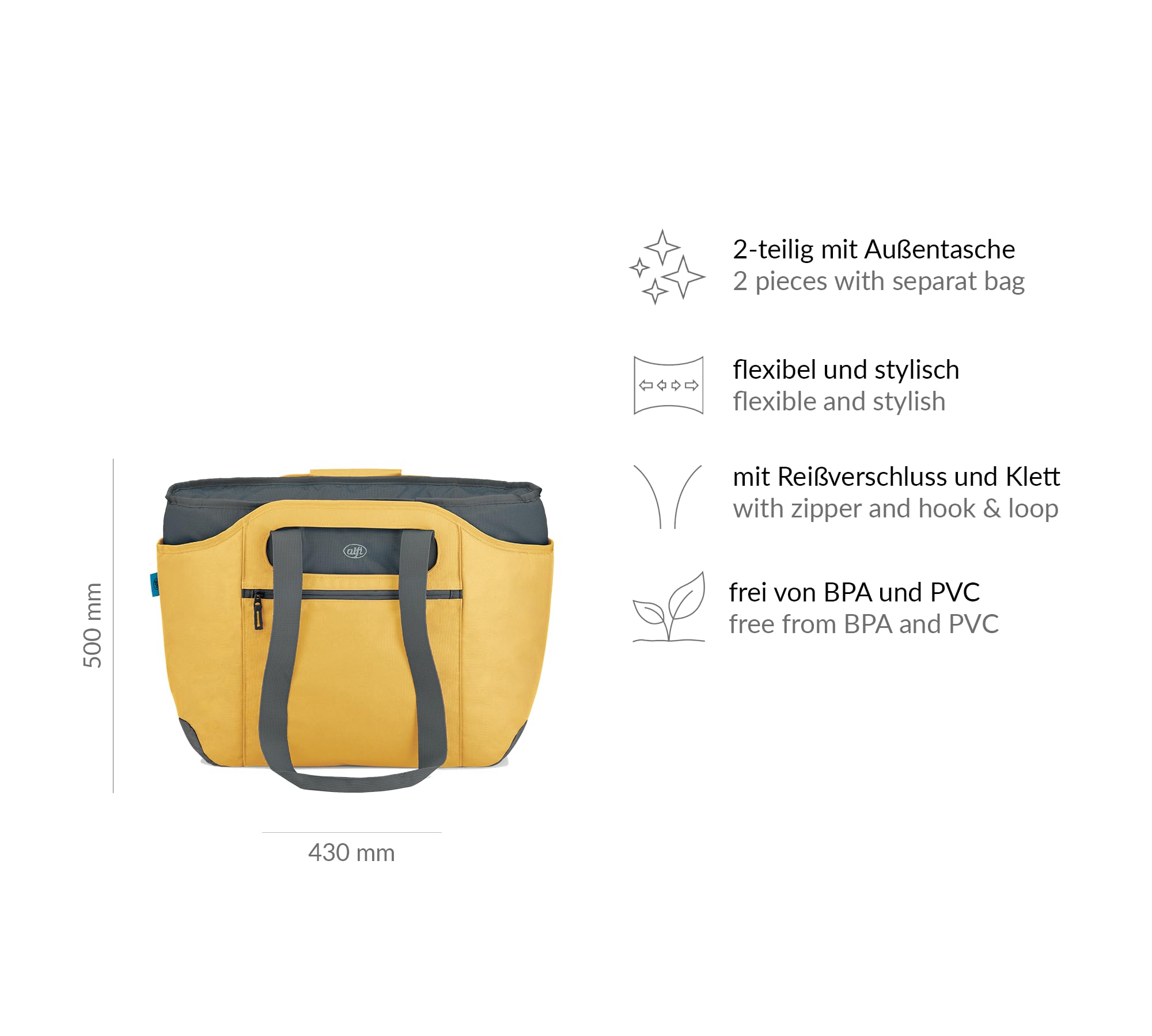 alfi-iso-bag-2in1-23-liter-thermo-k-hltasche-misted-yellow image 6