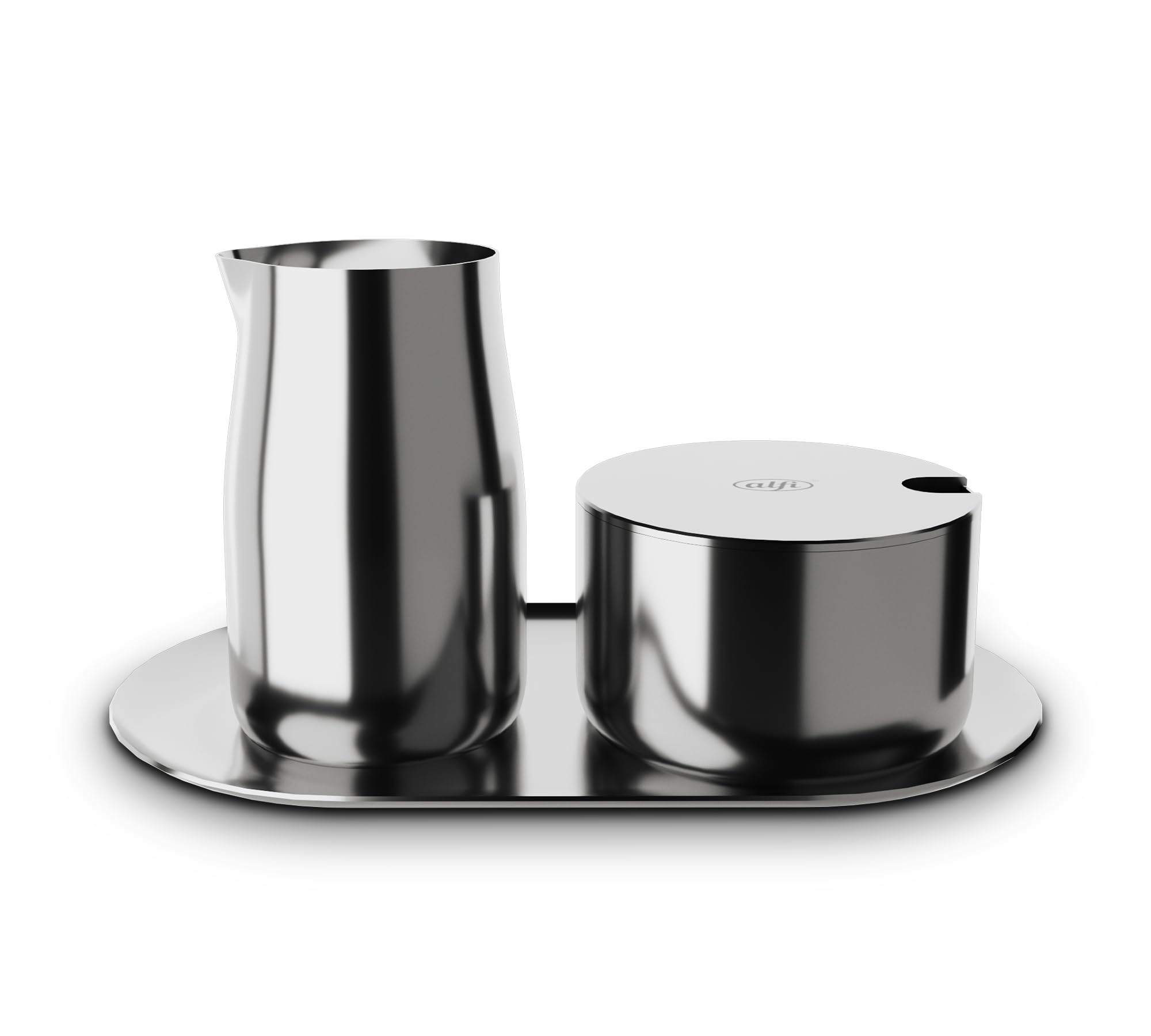 alfi-milk-and-sugar-set-3-teilig-aus-edelstahl-milchk-nnchen-zuckerdose-tablett- image 1