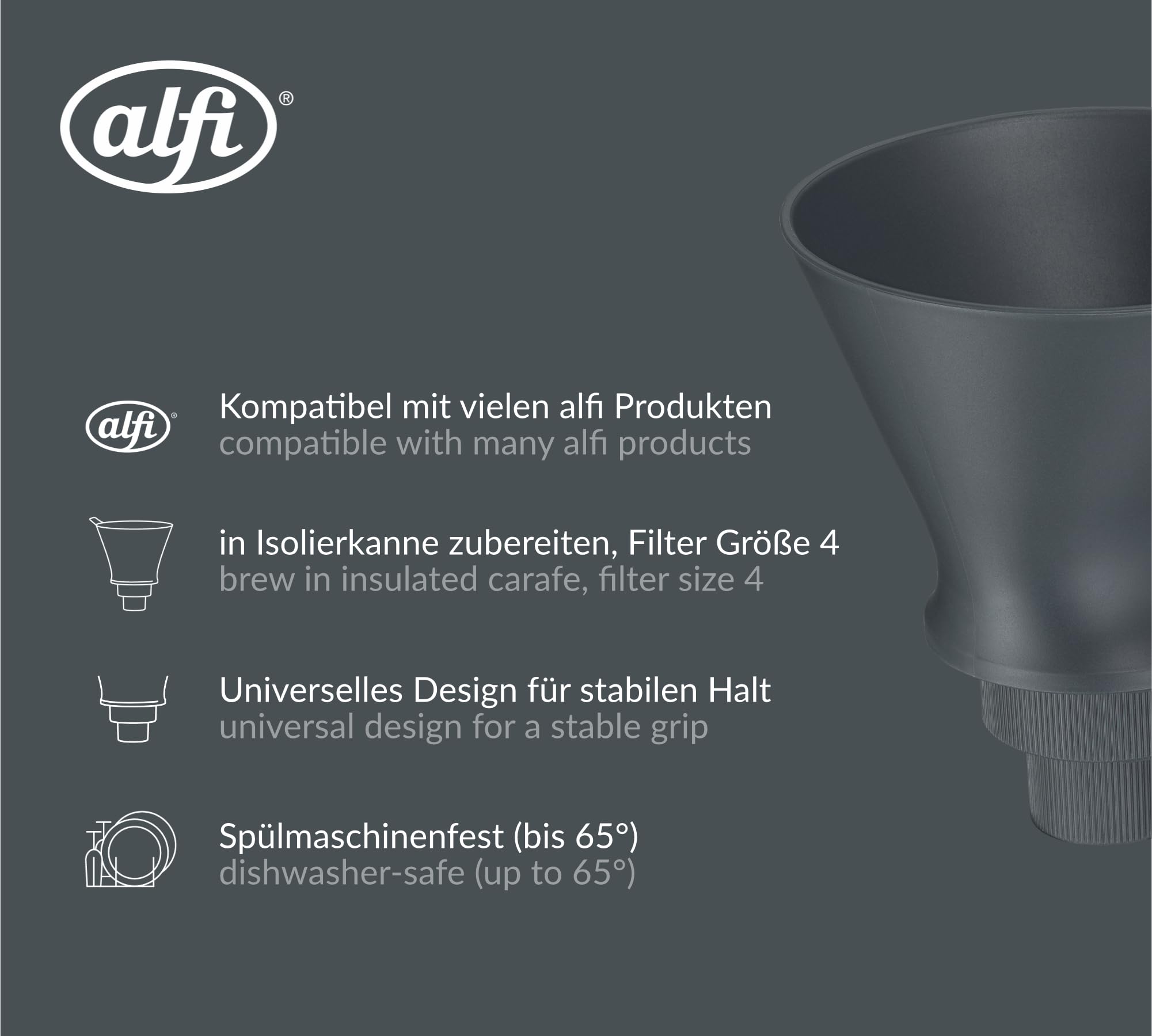 alfi-aroma-plus-flex-kaffeefilter-gr-e-4-graphite-universeller-handfilter-f-r-is image 3