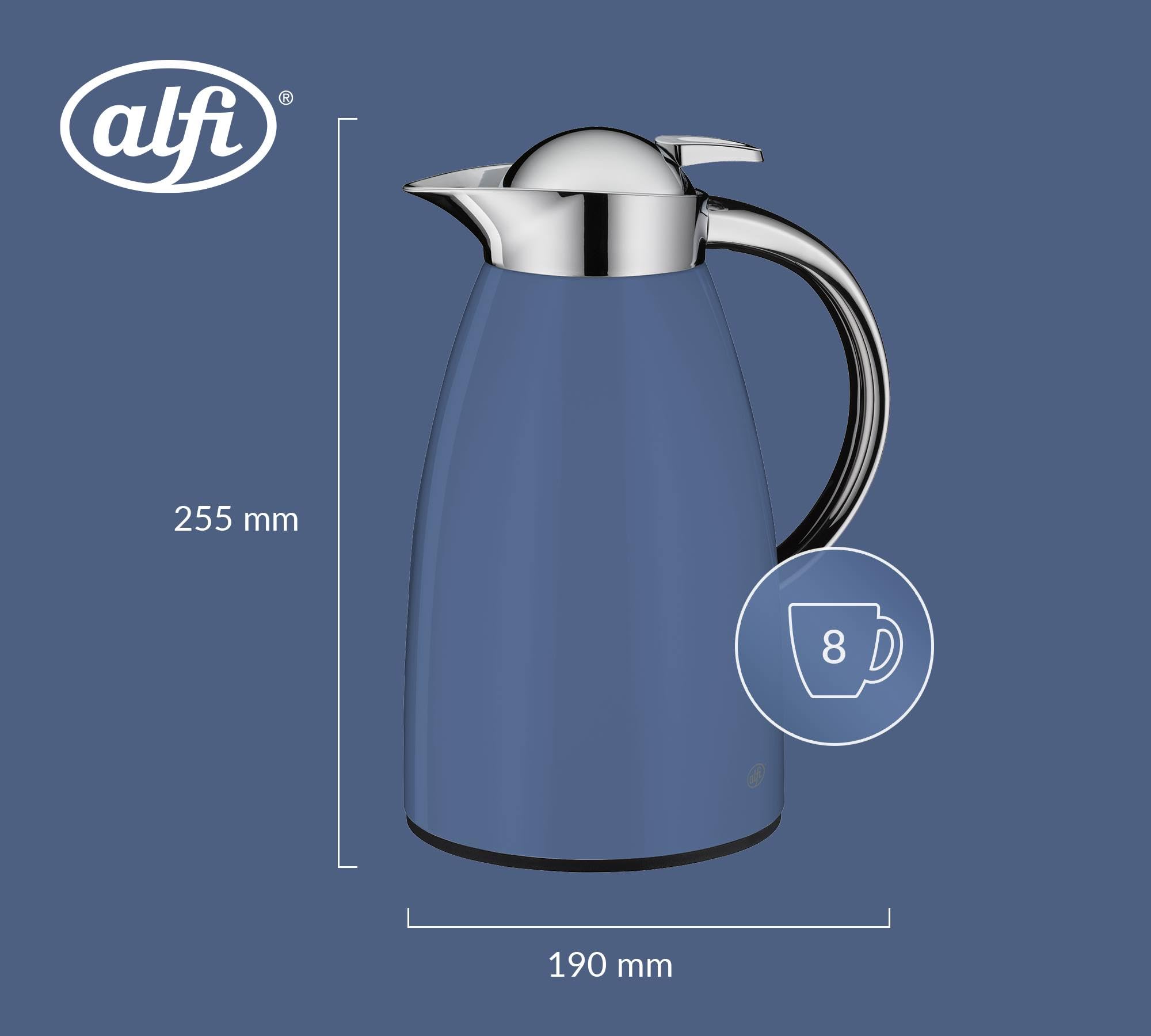 alfi-signo-isolierkanne-1-0-l-12-h-hei-24-h-kalt-edelstahl-bijou-blue-mat-hartgl image 6