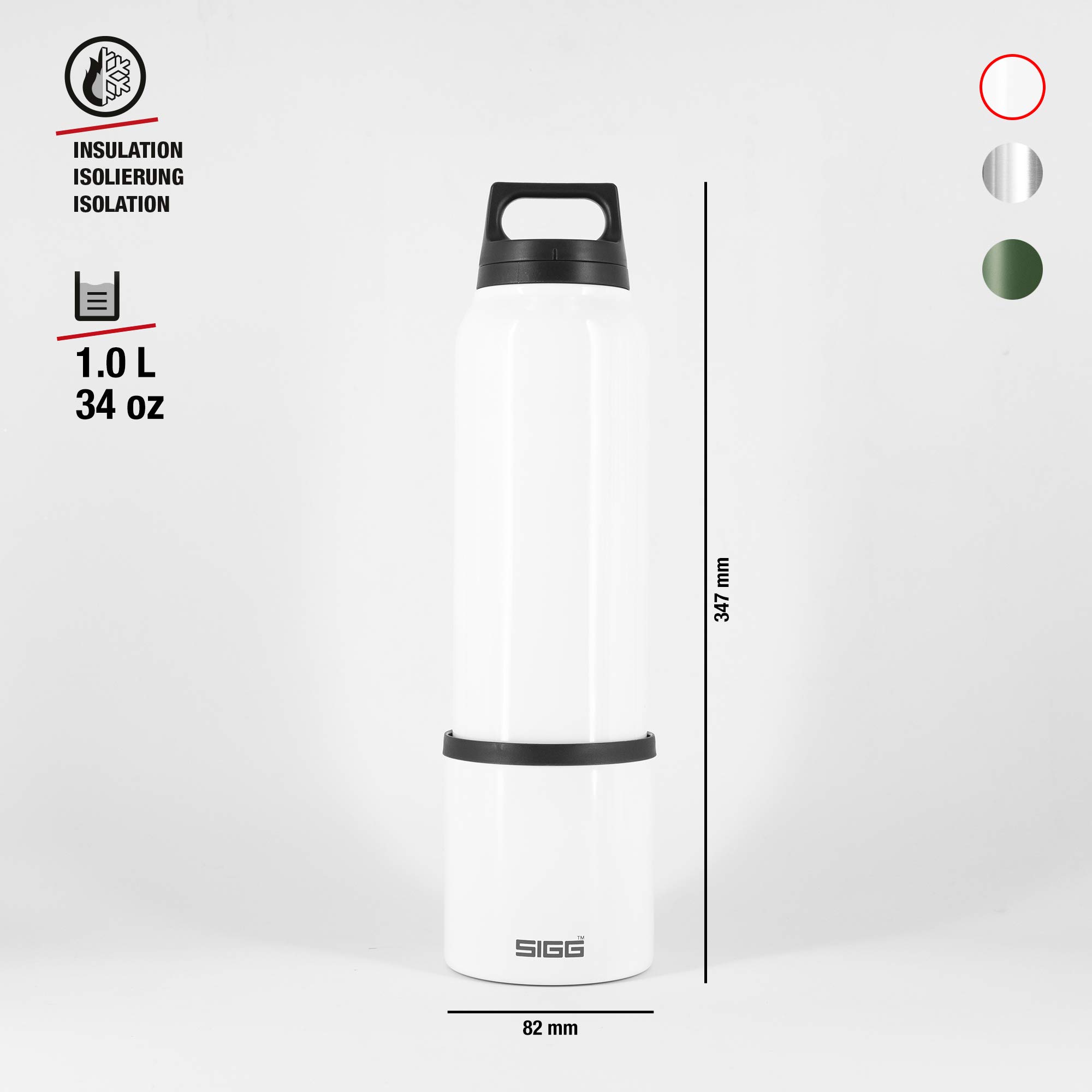 sigg-hot-cold-white-thermo-trinkflasche-1l-edelstahl-mit-becher image 3