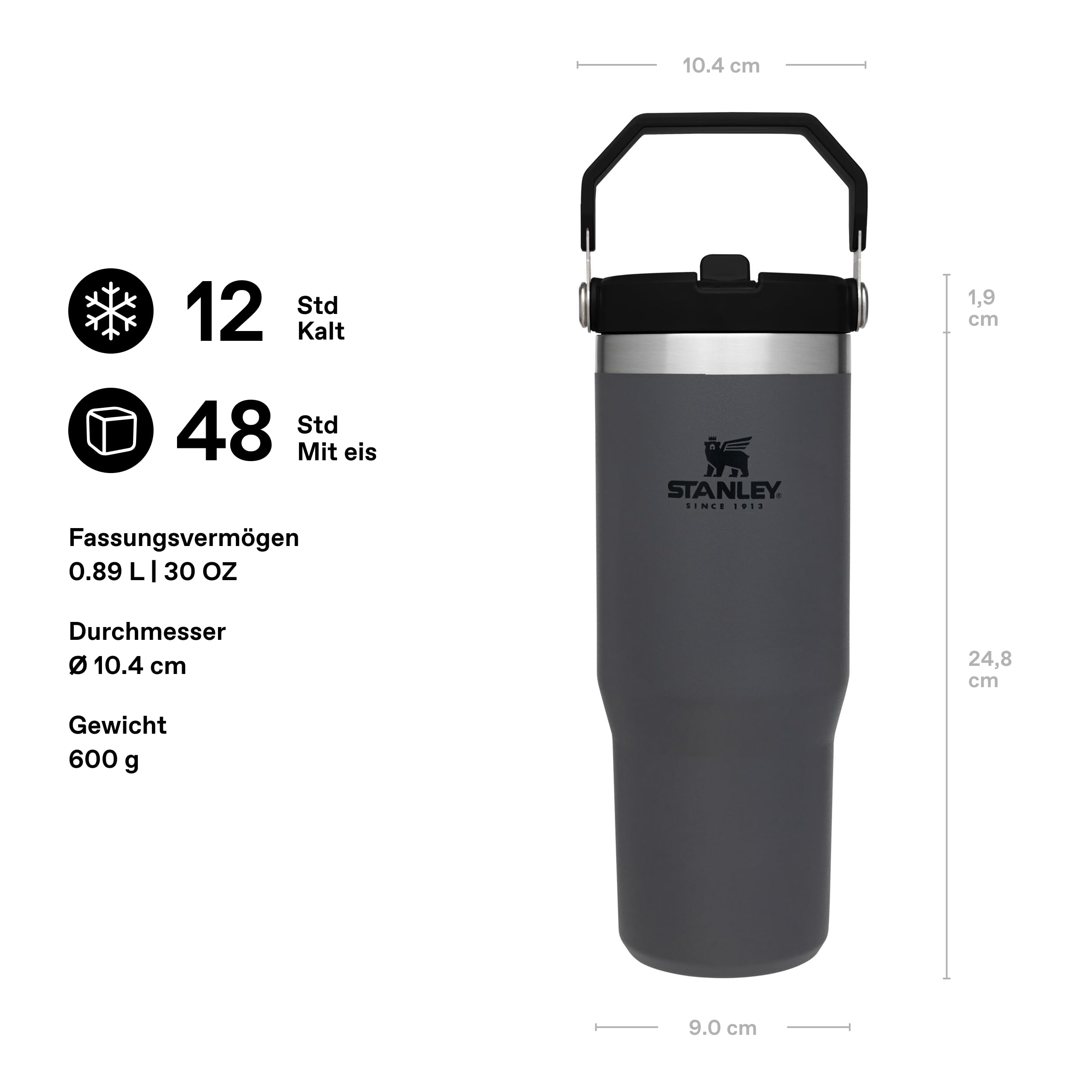 stanley-1913-iceflow-flip-straw-trinkflasche-mit-strohhalm-0-89l-thermosflasche- image 2