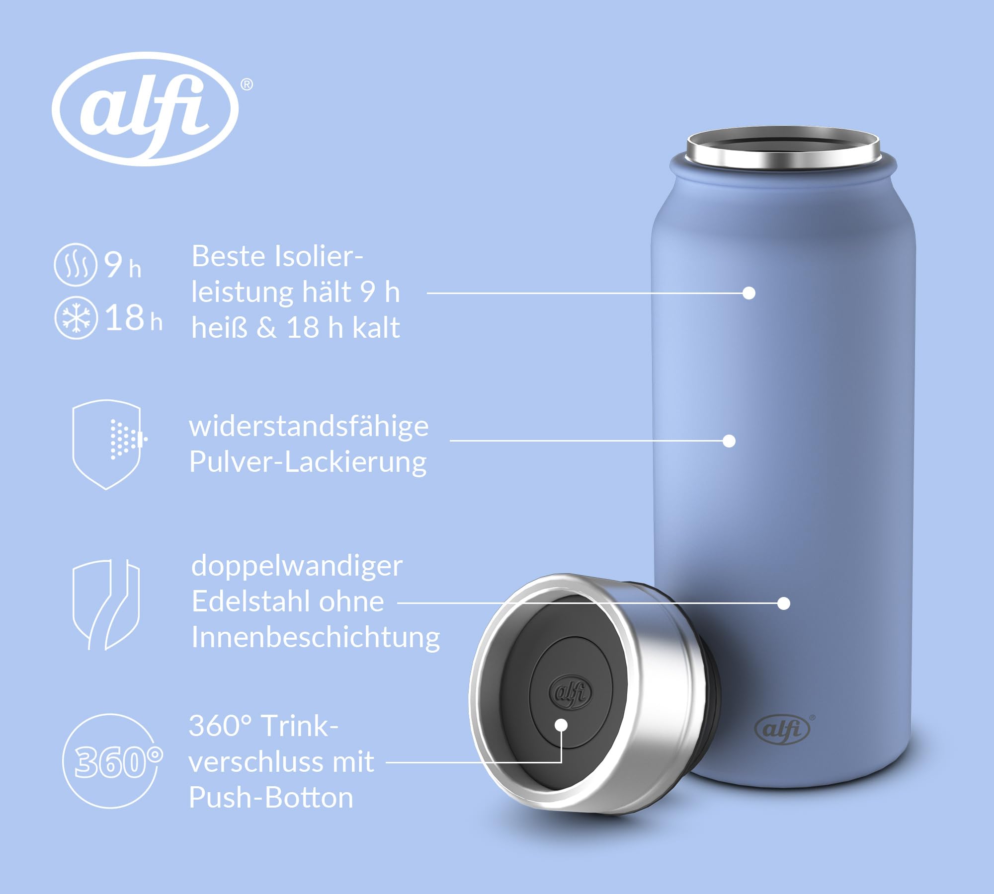 alfi-pure-thermobecher-0-50-l-polar-blue-mat-isolierbecher-f-r-hei-e-und-kalte-g image 2