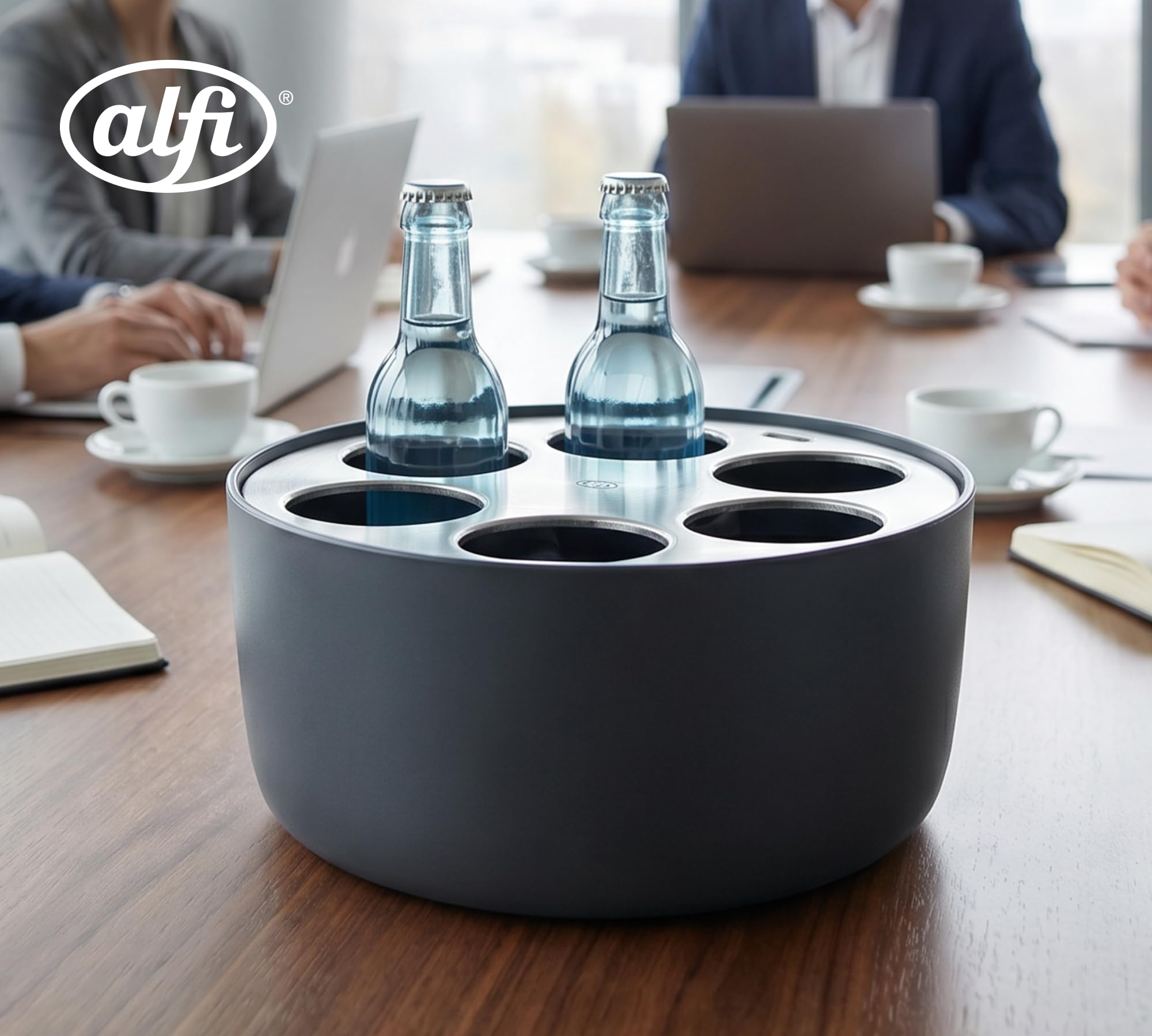 alfi-circle-flaschenk-hler-f-r-6-flaschen-stainless-steel-getr-nkek-hler-mit-k-h image 2