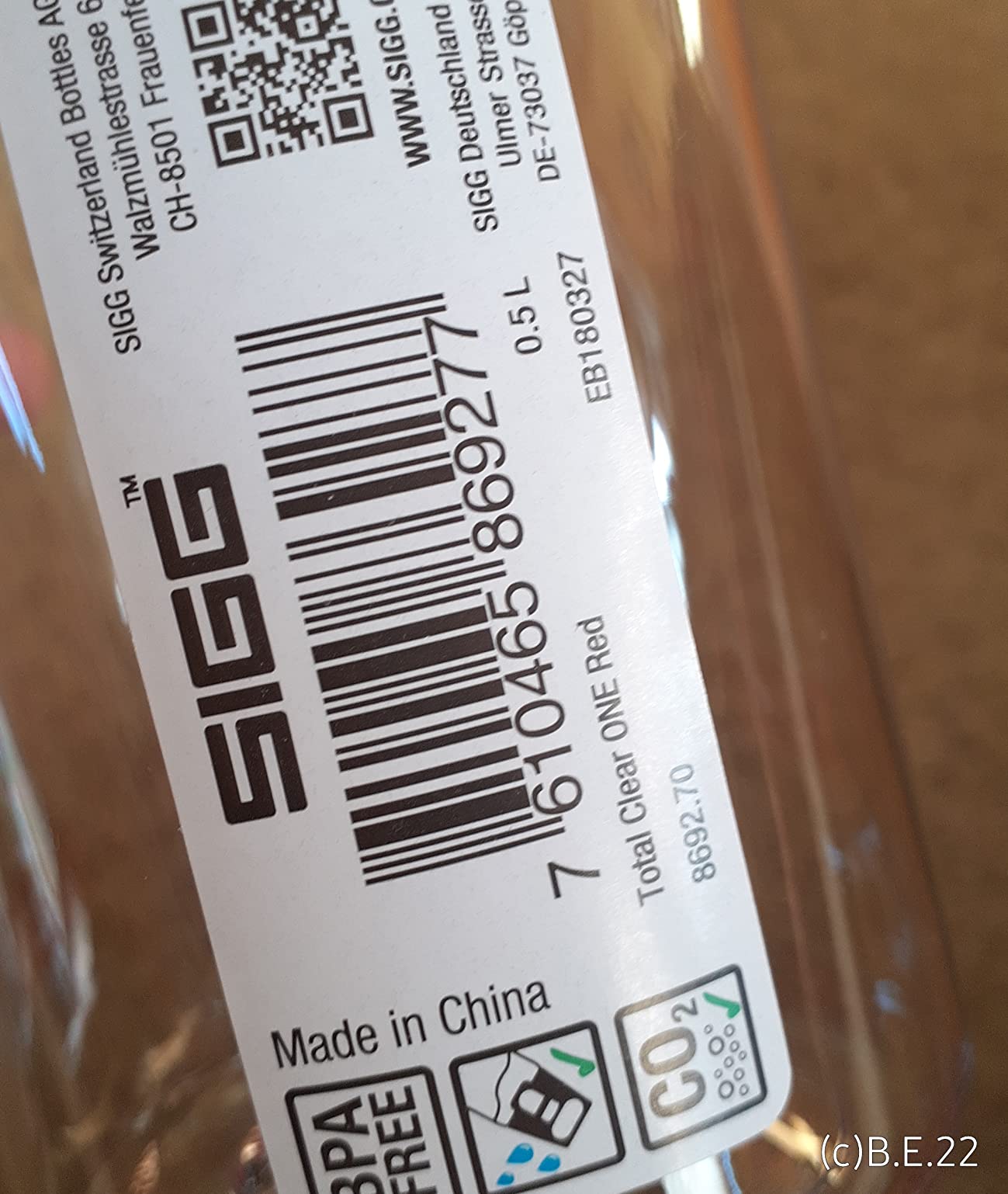 Gute Flasche, aber nicht für heiße Getränke