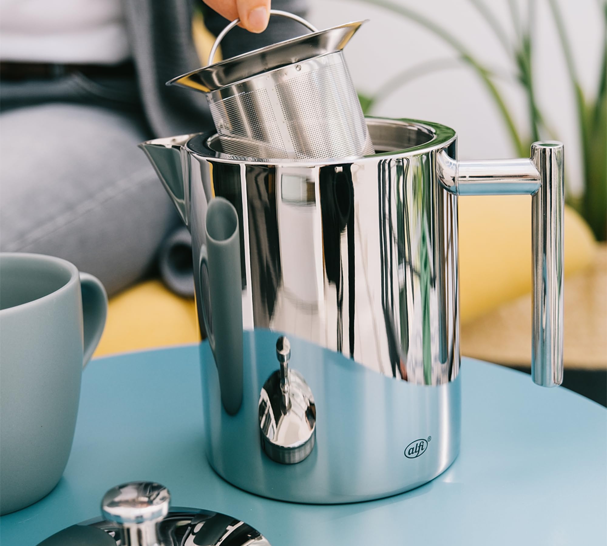 alfi-tea-pot-teekanne-mit-siebeinsatz-1-4-l-edelstahl-aromasafe-integrierter-tee image 2
