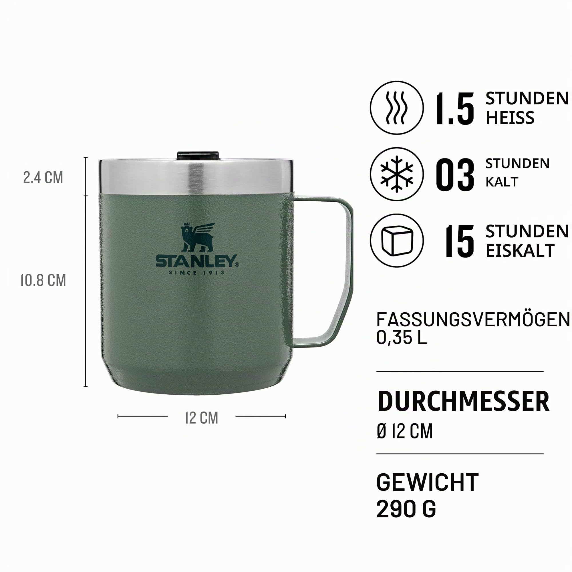 stanley-1913-camp-mug-mit-perfect-brew-set-0-35l-hammertone-green-inkl-pour-over image 2