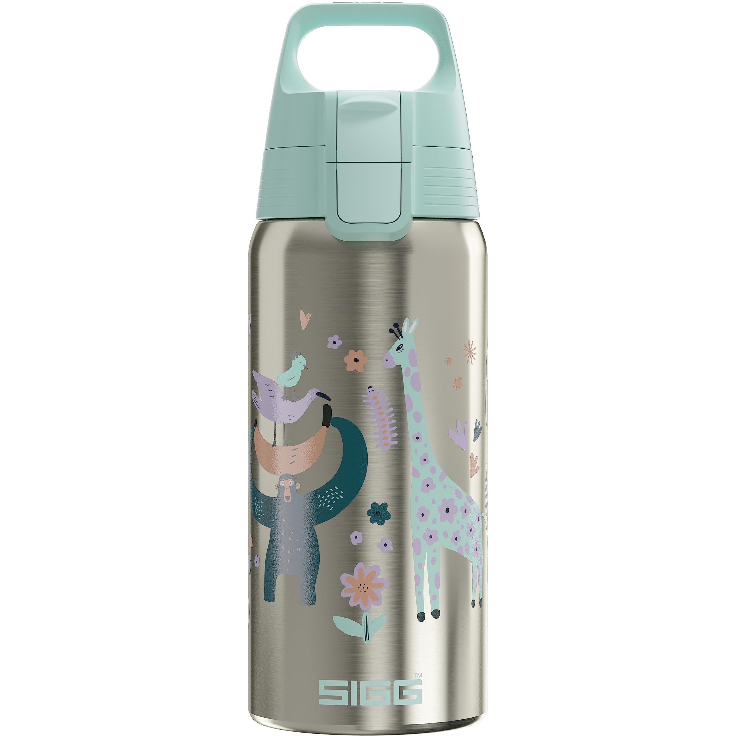 sigg-shield-therm-one-jungle-isolierte-trinkflasche-f-r-kinder-0-5l-36h-kalt-5h- image 1
