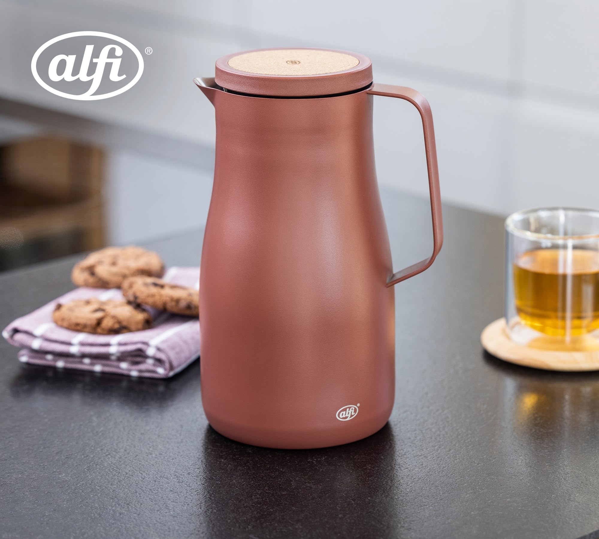 alfi-studio-tea-isolierkanne-1-0-l-edelstahl-thermoskanne-f-r-kaffee-tee-h-lt-12 image 2