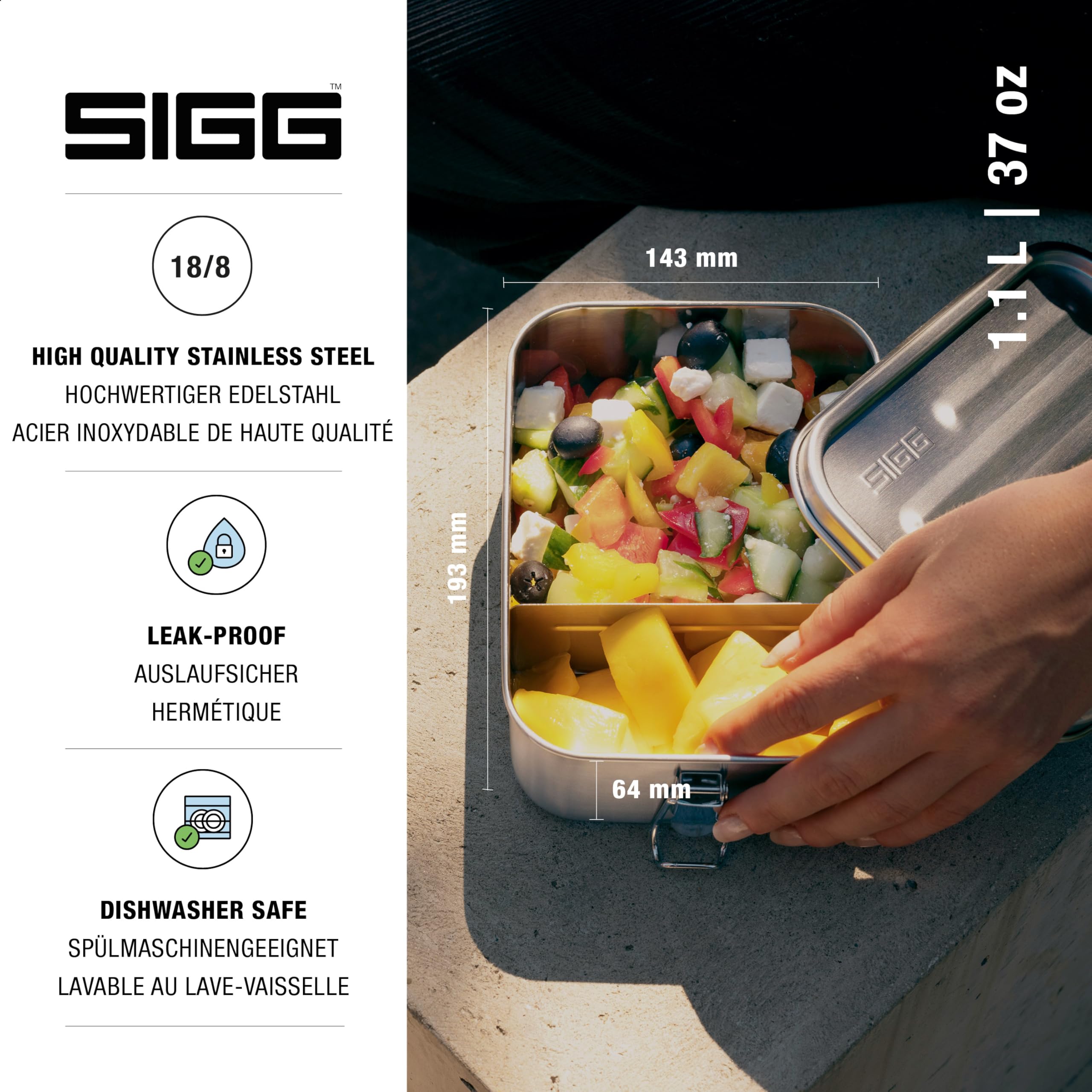 sigg-gemstone-brotdose-aus-edelstahl-mit-separator-auslaufsicher-bpa-frei image 2