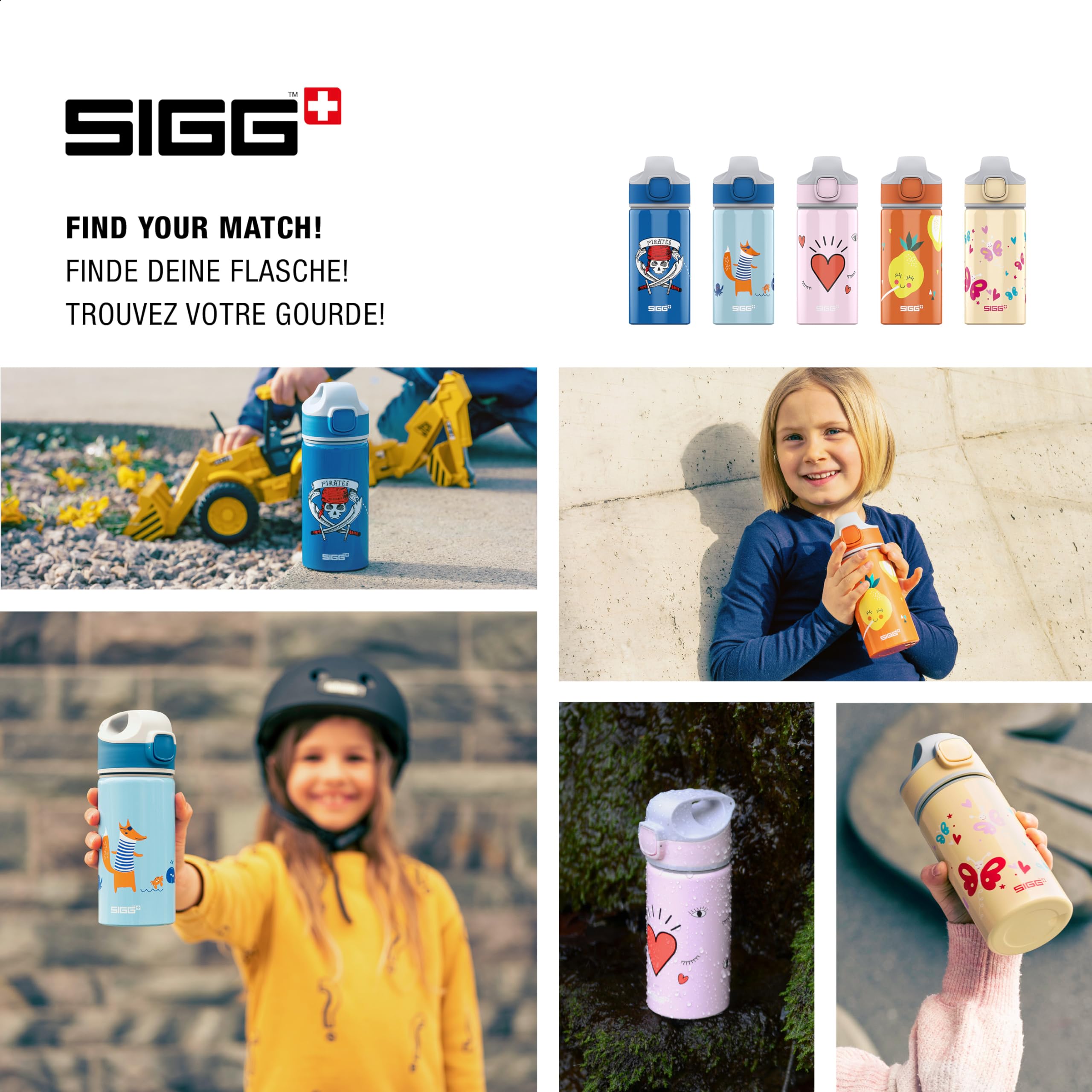 sigg-miracle-peaceful-alu-trinkflasche-kinder-mit-trinkhalm-0-4l-wassergr-n-oran image 5