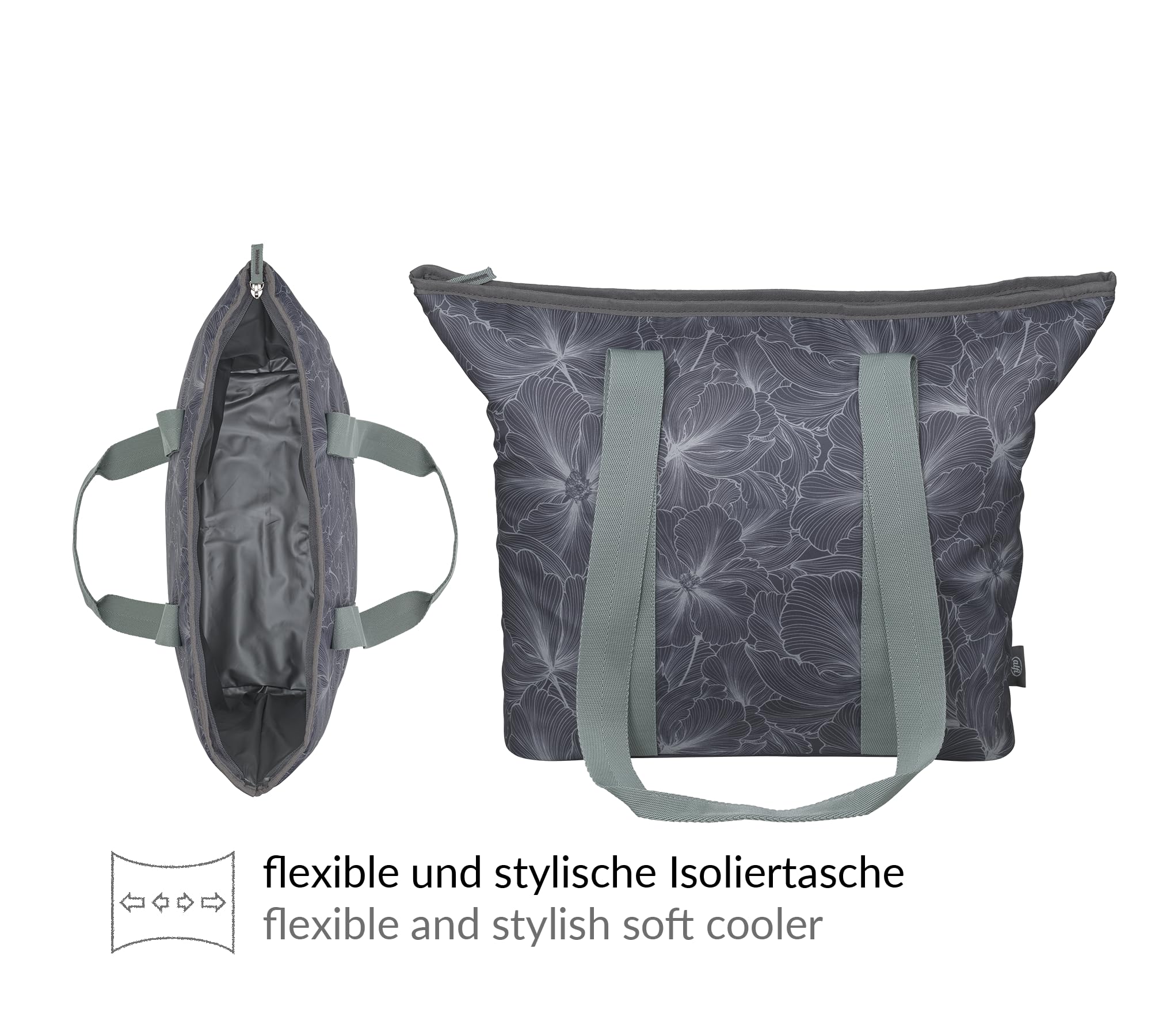 alfi-iso-shopper-k-hltasche-17-liter-isolierte-einkaufstasche-floral-flexibel-au image 3