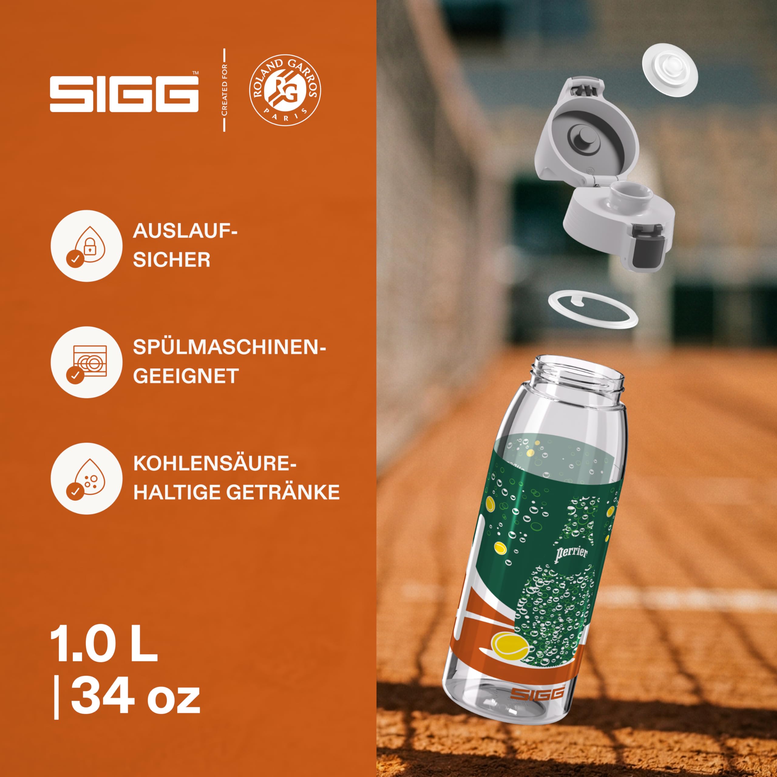 sigg-total-clear-one-roland-garros-edition-trinkflasche-1l-tritan-renew-gr-n image 3