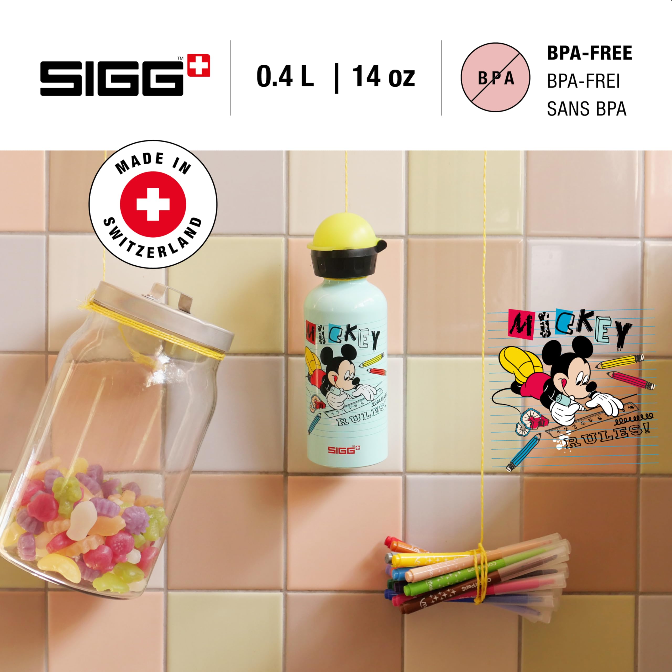sigg-kbt-disney-mickey-mouse-kinder-trinkflasche-0-4l-aluminium-auslaufsicher-br image 2