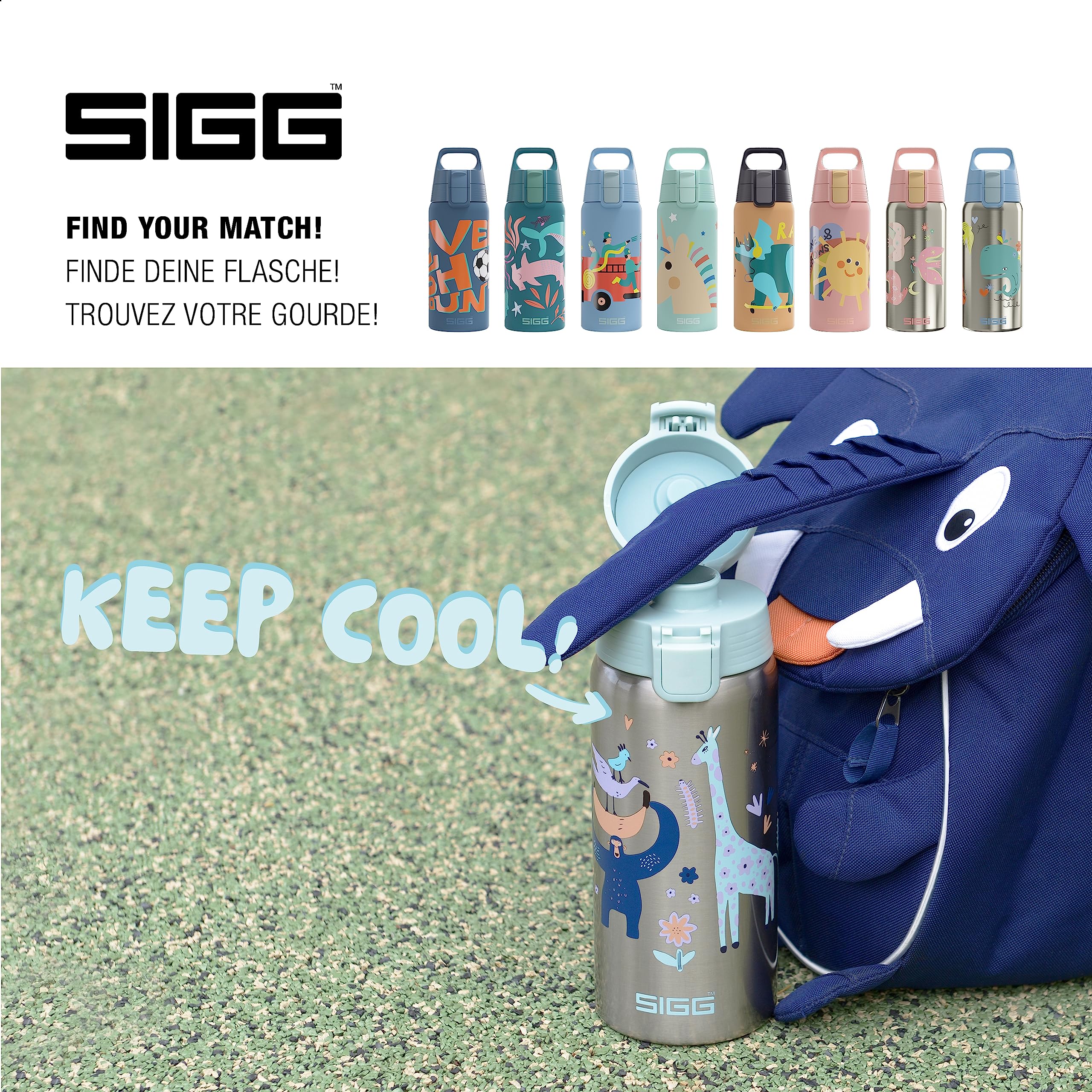 sigg-shield-therm-one-jungle-isolierte-trinkflasche-f-r-kinder-0-5l-36h-kalt-5h- image 5