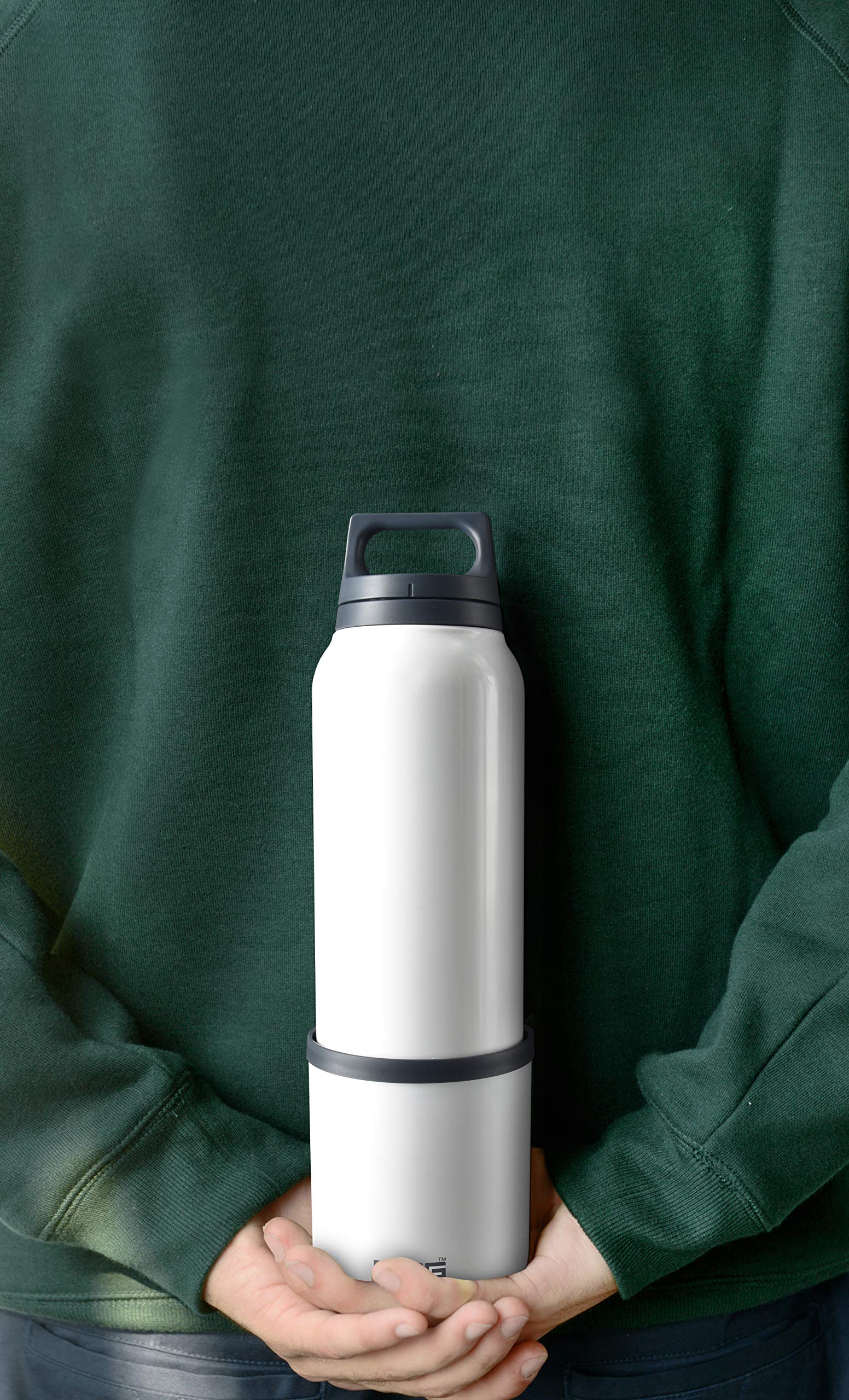 sigg-hot-cold-white-thermo-trinkflasche-1l-edelstahl-mit-becher image 2