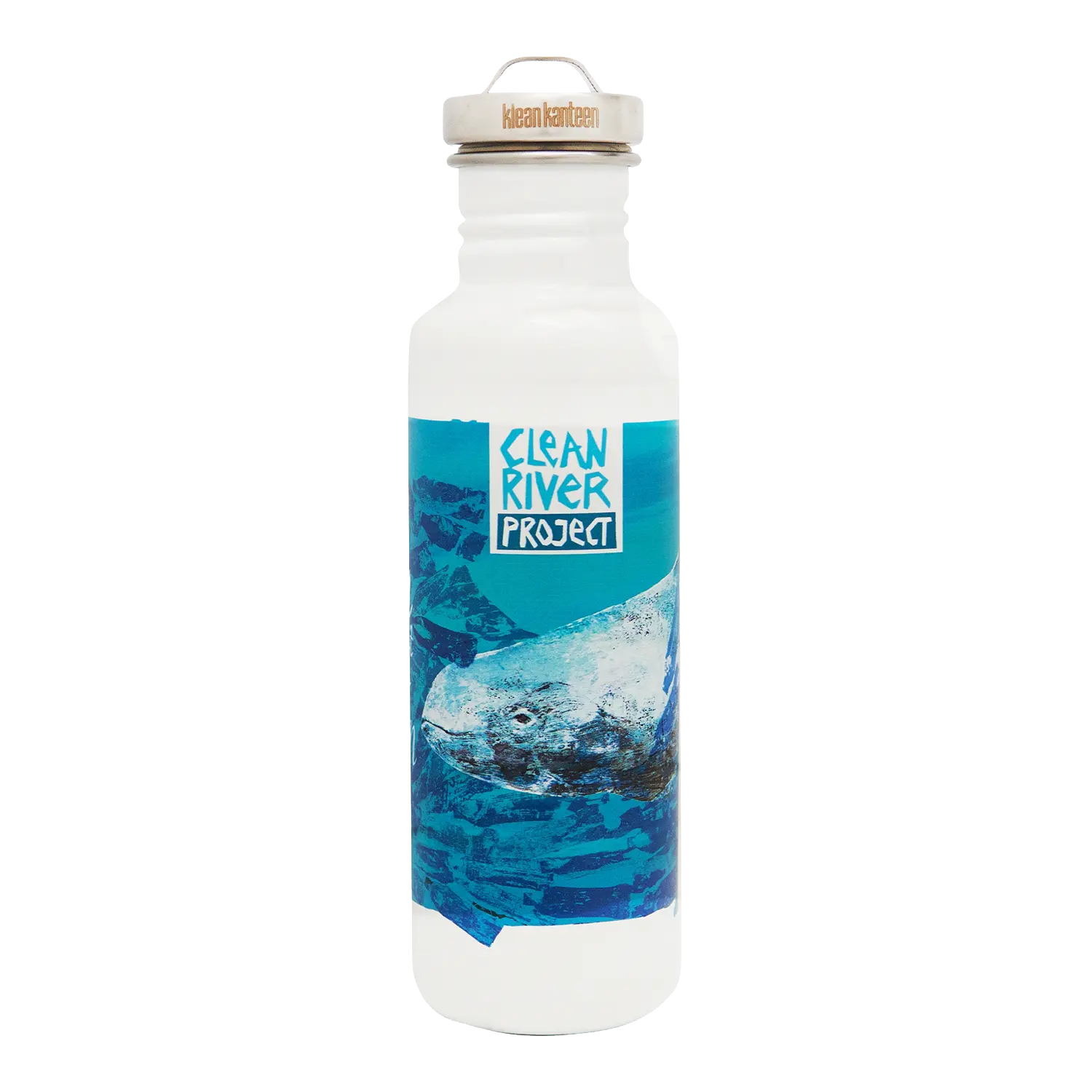 klean-kanteen-edelstahl-trinkflasche-classic-clean-river-project-800ml-mit-schra image 1