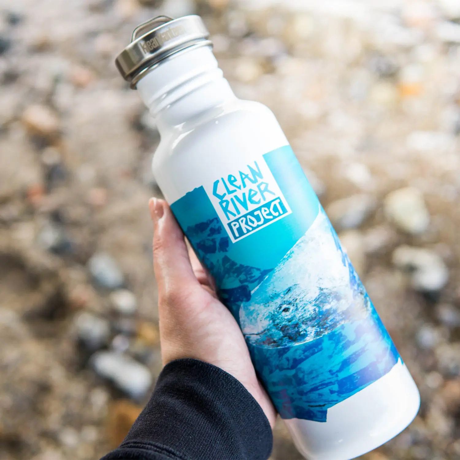 klean-kanteen-edelstahl-trinkflasche-classic-clean-river-project-800ml-mit-schra image 7