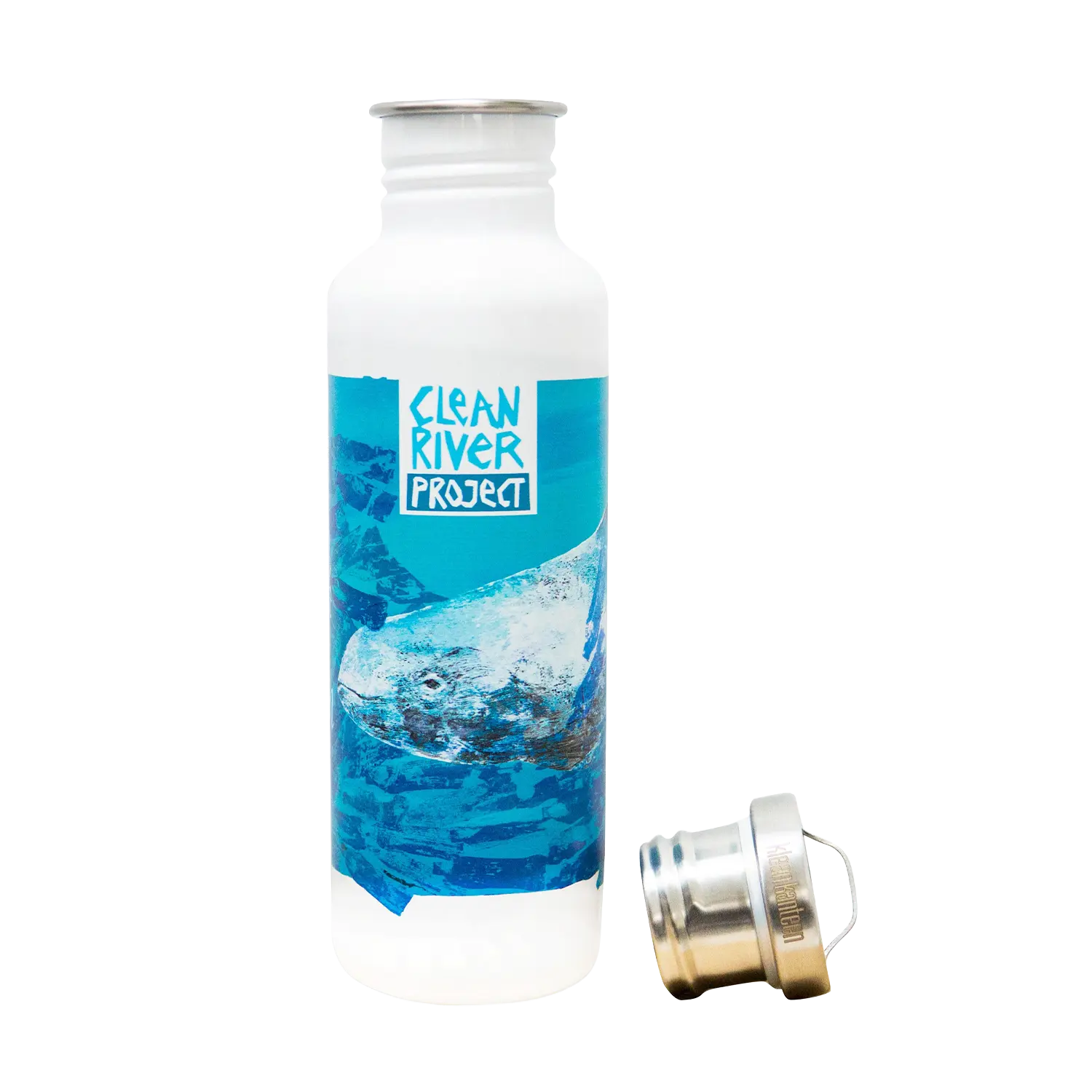 klean-kanteen-edelstahl-trinkflasche-classic-clean-river-project-800ml-mit-schra image 3