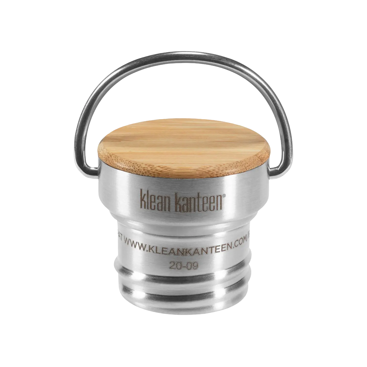 klean-kanteen-edelstahl-loop-cap-mit-bambus-f-r-classic-kid-classic-reflect image 1