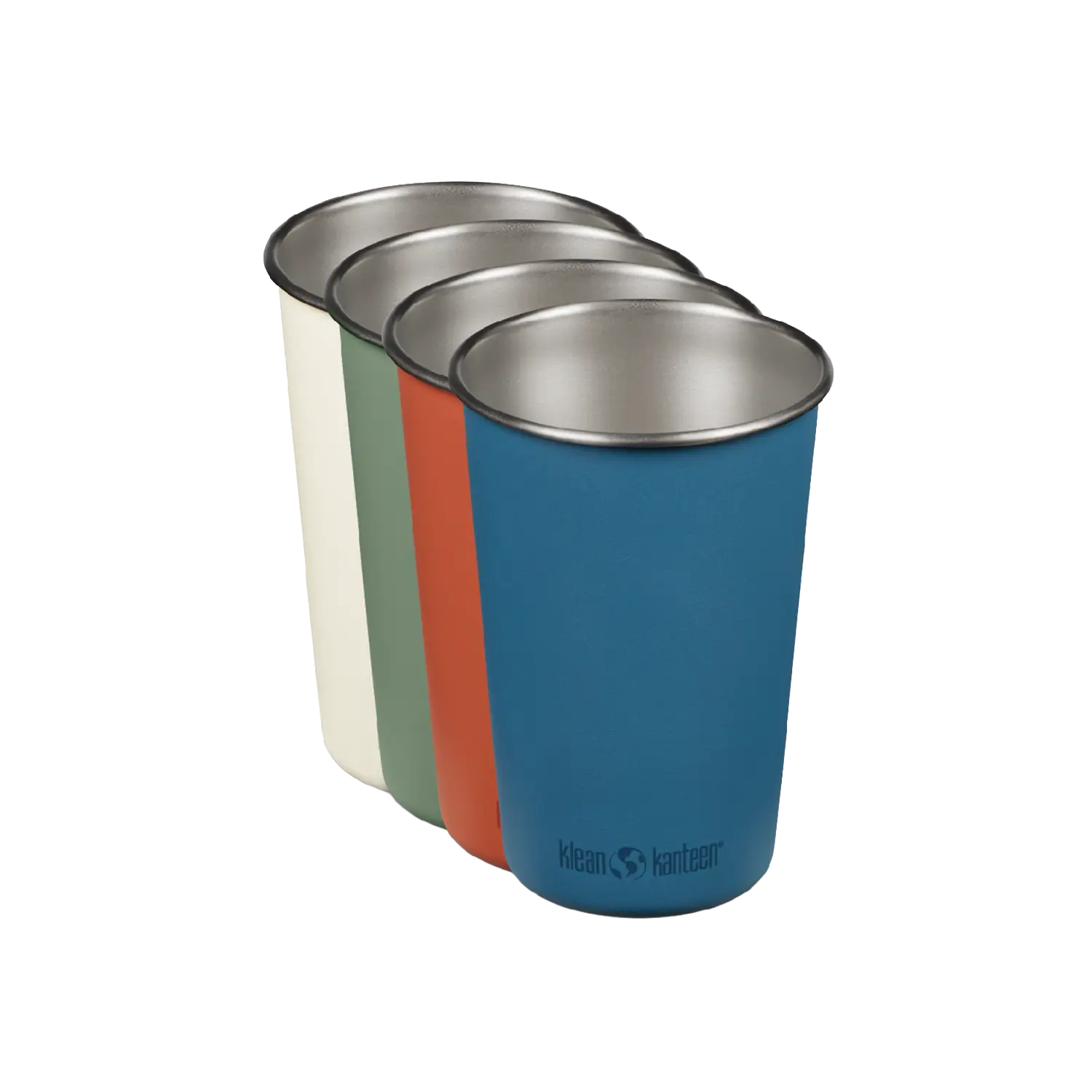 klean-kanteen-pint-cup-partake-473-ml-4er-set-recycelter-edelstahl-bunte-pulverb image 1